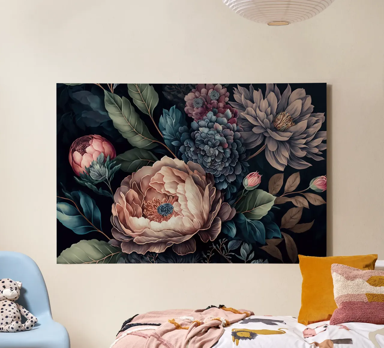 Serenata di fiori opulenti tela con Cornice a cassetta da Andrea Haase Floral Passion