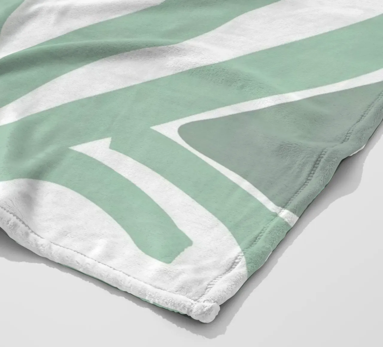 The Silence (mint) fleece blanket by treechild