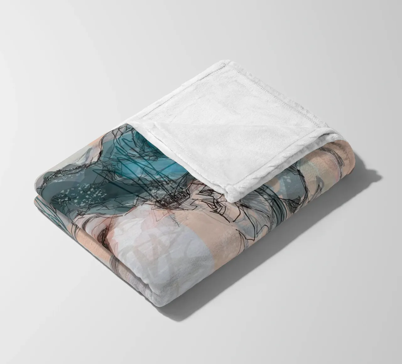 bluerose coperta in pile da Giulio Iurissevich
