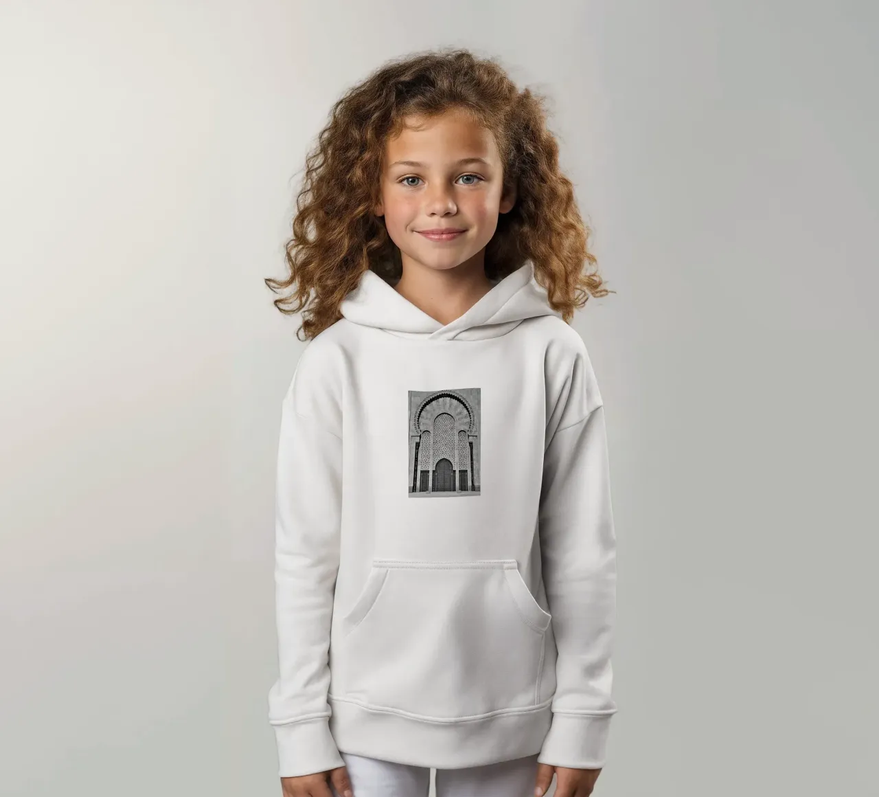 Hassan II Mosque 3 felpa bambino con cappuccio da anderm
