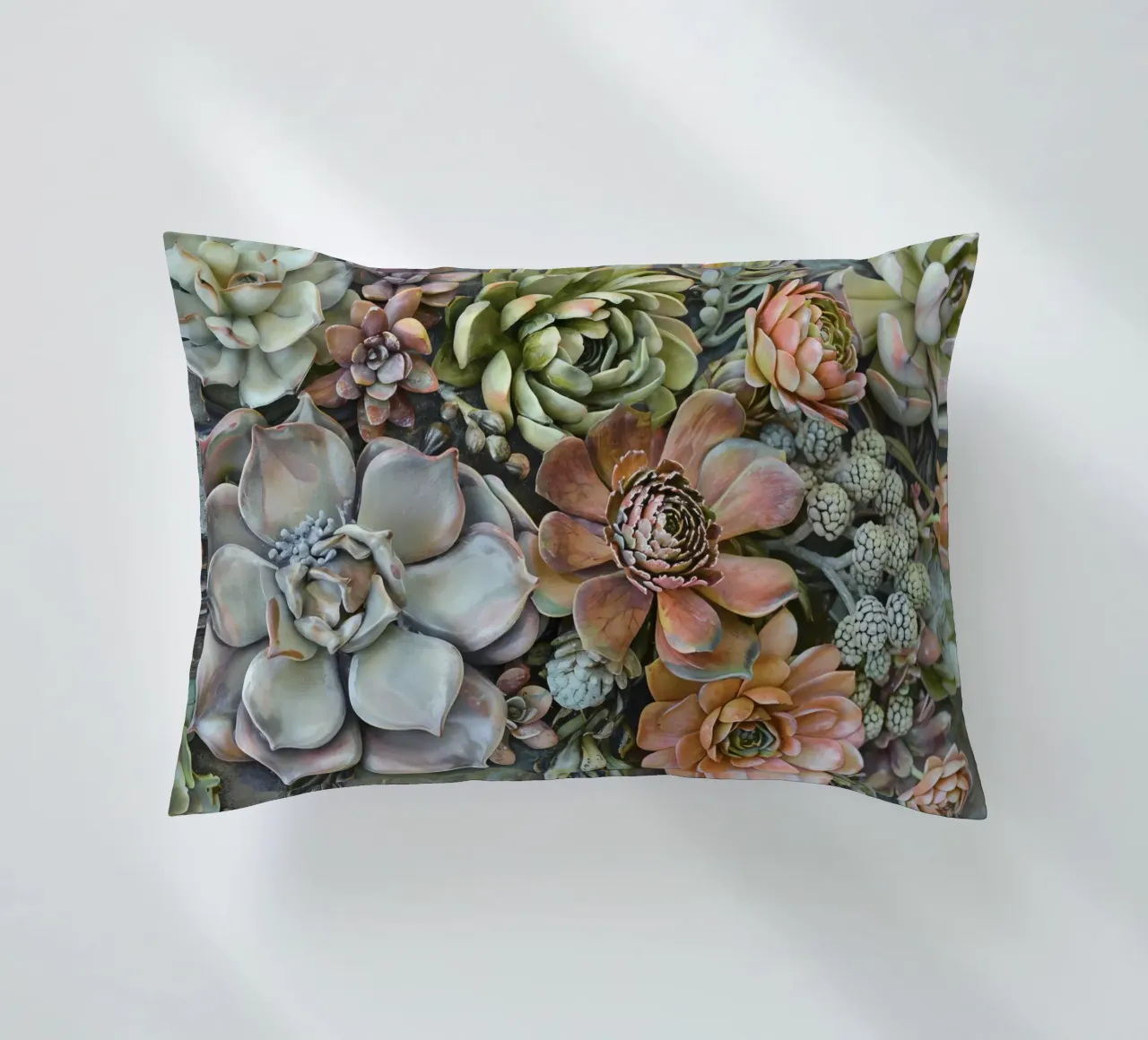 Giardino verticale di succulente botaniche cuscino da Andrea Haase Floral Passion