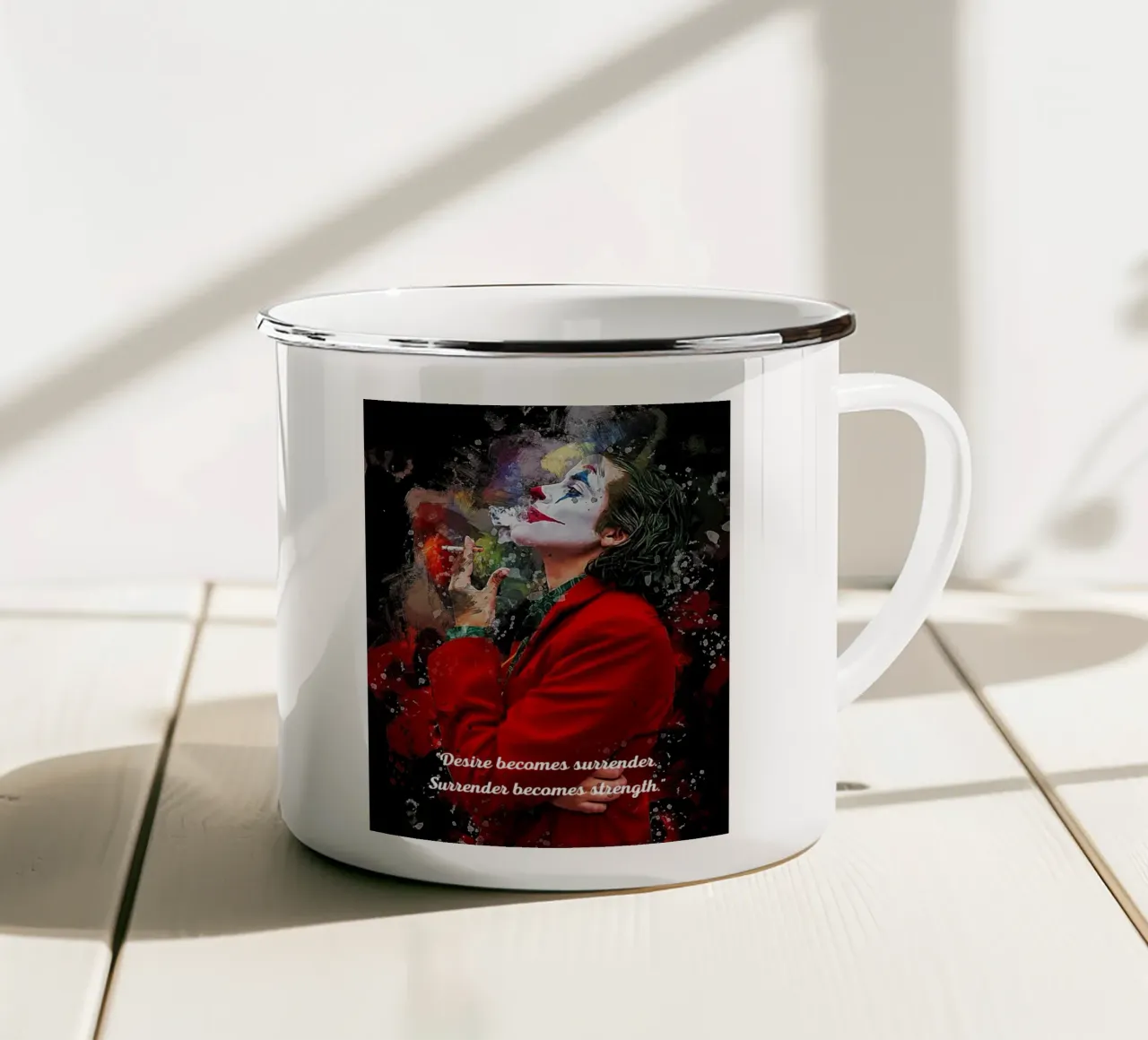 Joker è un comico tazza in smalto da neonartroom