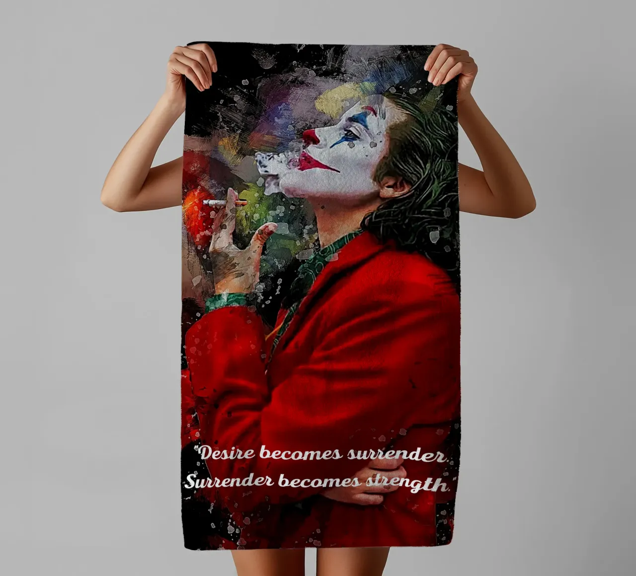 Joker è un comico asciugamano da bagno da neonartroom