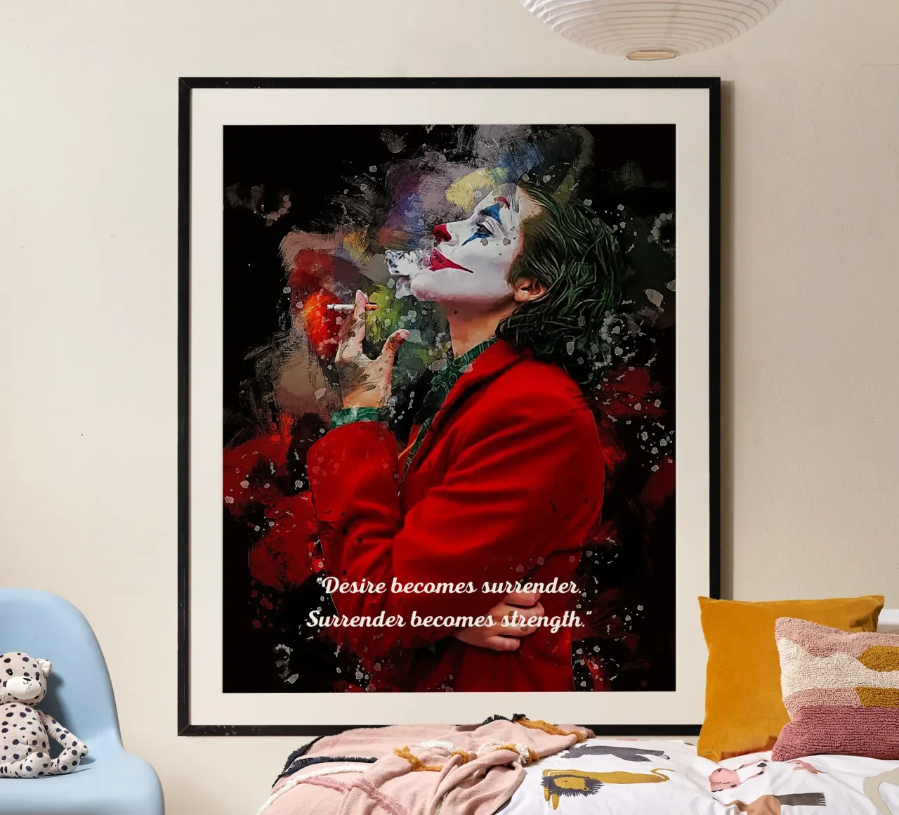 Joker è un comico poster con telaio in alluminio da neonartroom