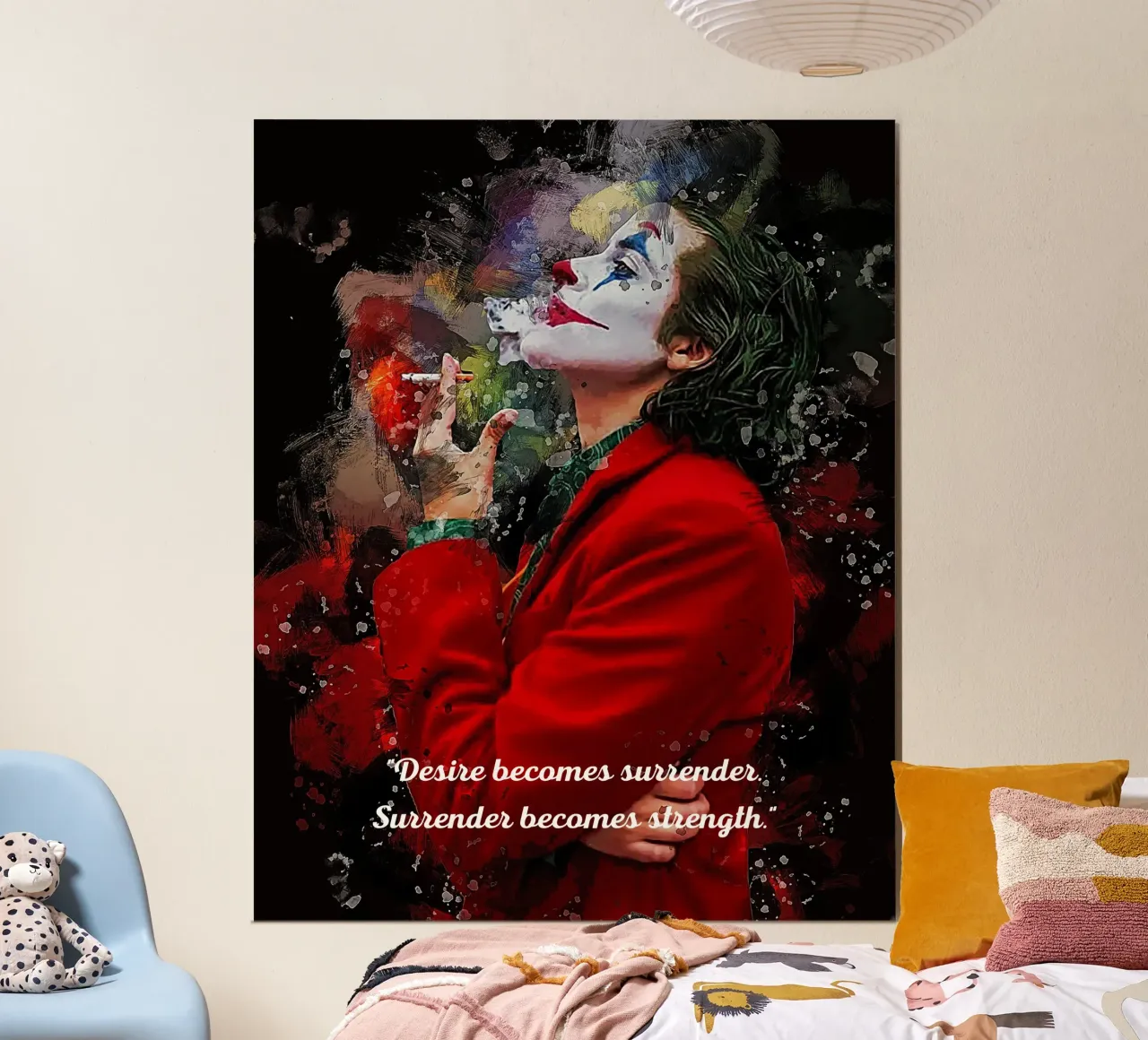 Joker è un comico poster con telaio in alluminio da neonartroom