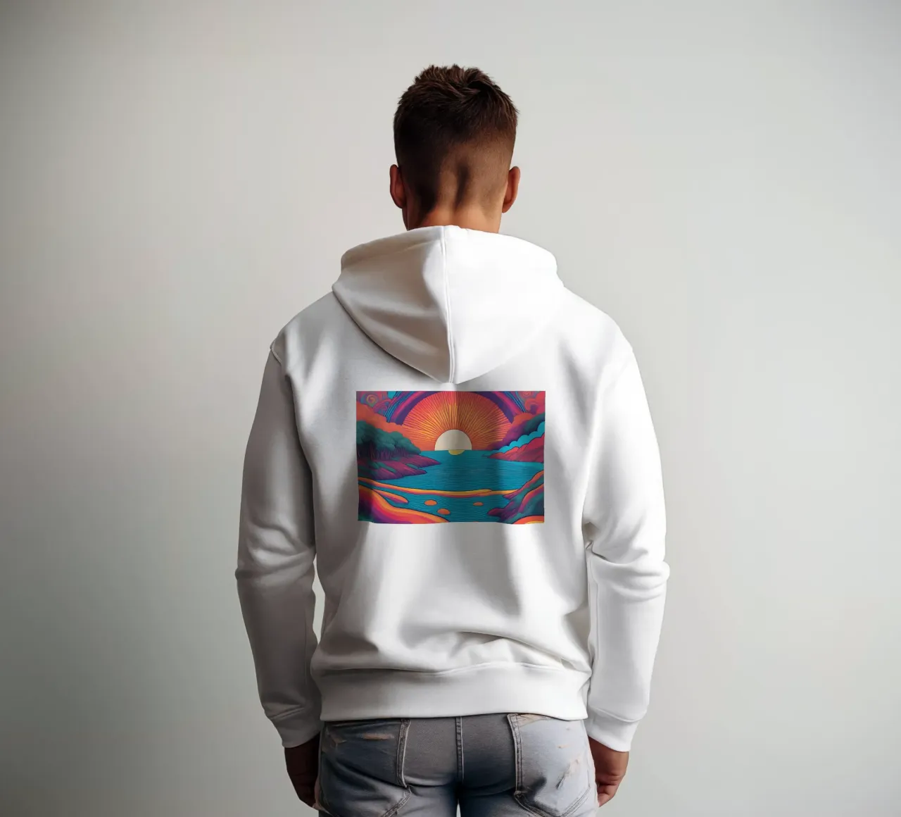 psyché 4 felpa con cappuccio da Rezh creations