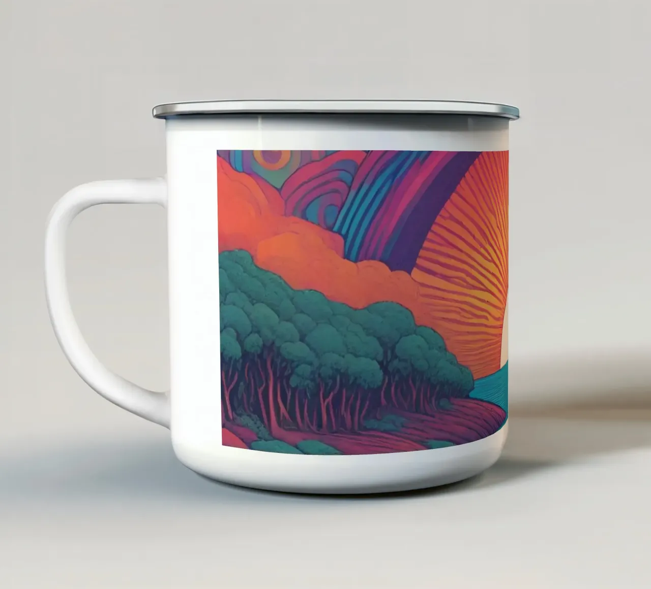 psyché 4 tazza in smalto da Rezh creations