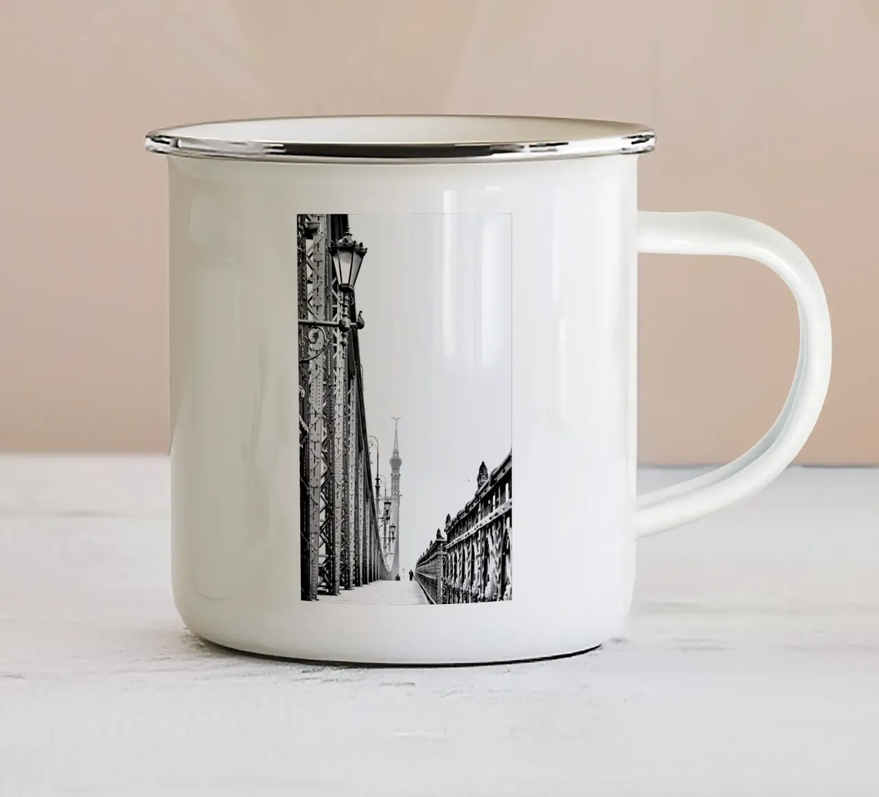 Liberty Bridge tazza in smalto da anderm