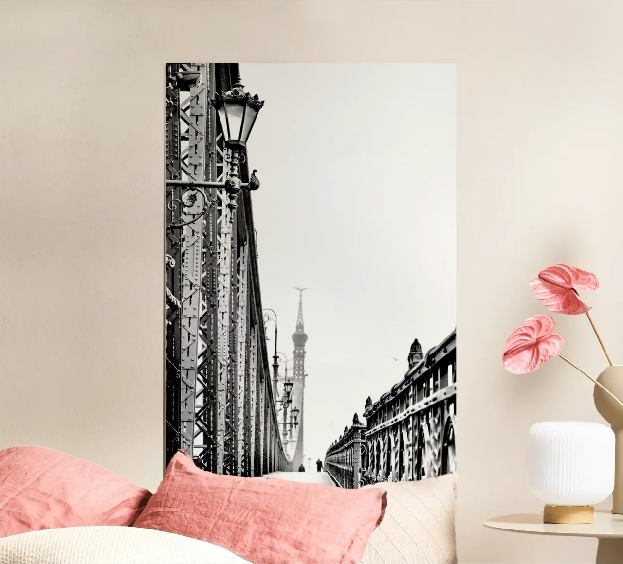 Liberty Bridge poster con telaio in plastica da anderm