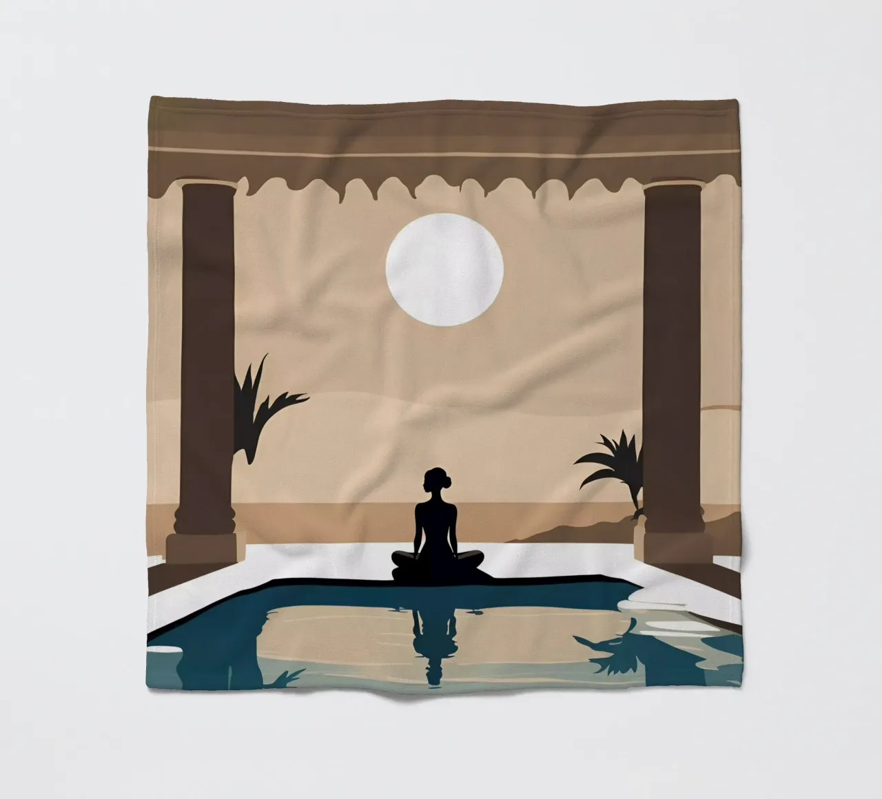 Sérénité 14 fleece blanket by Rezh creations