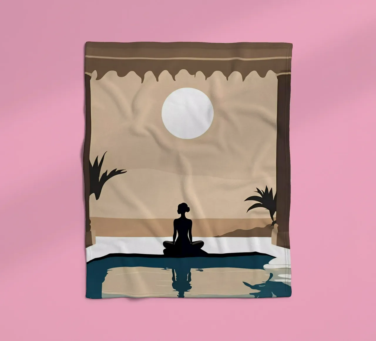Sérénité 14 fleece blanket by Rezh creations