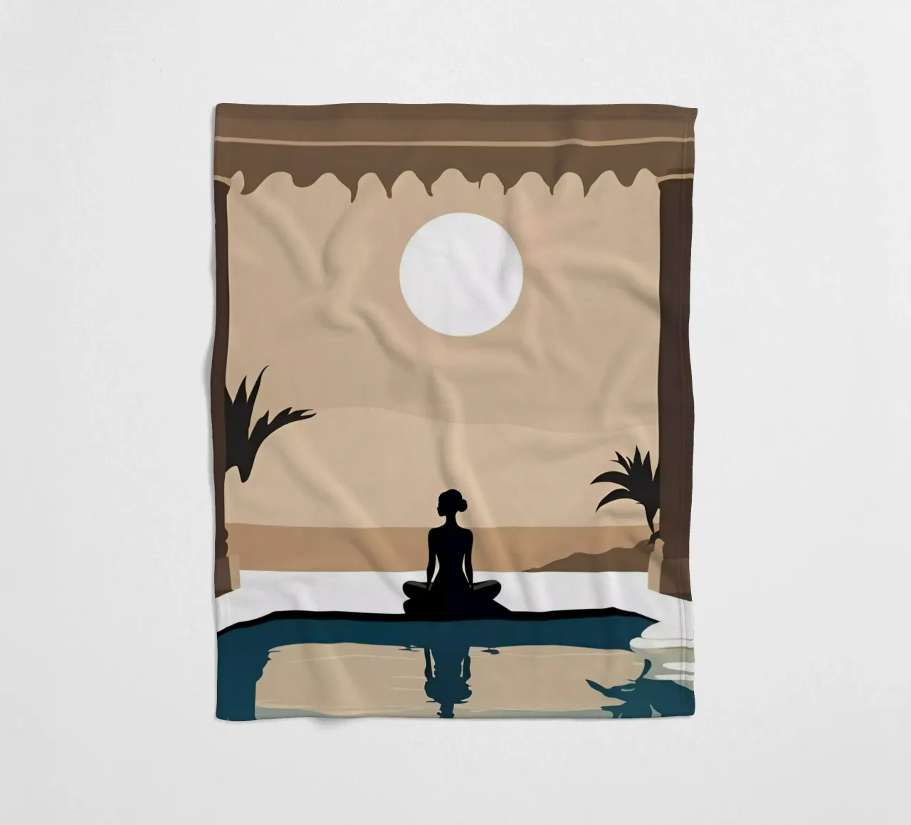 Sérénité 14 fleece blanket by Rezh creations