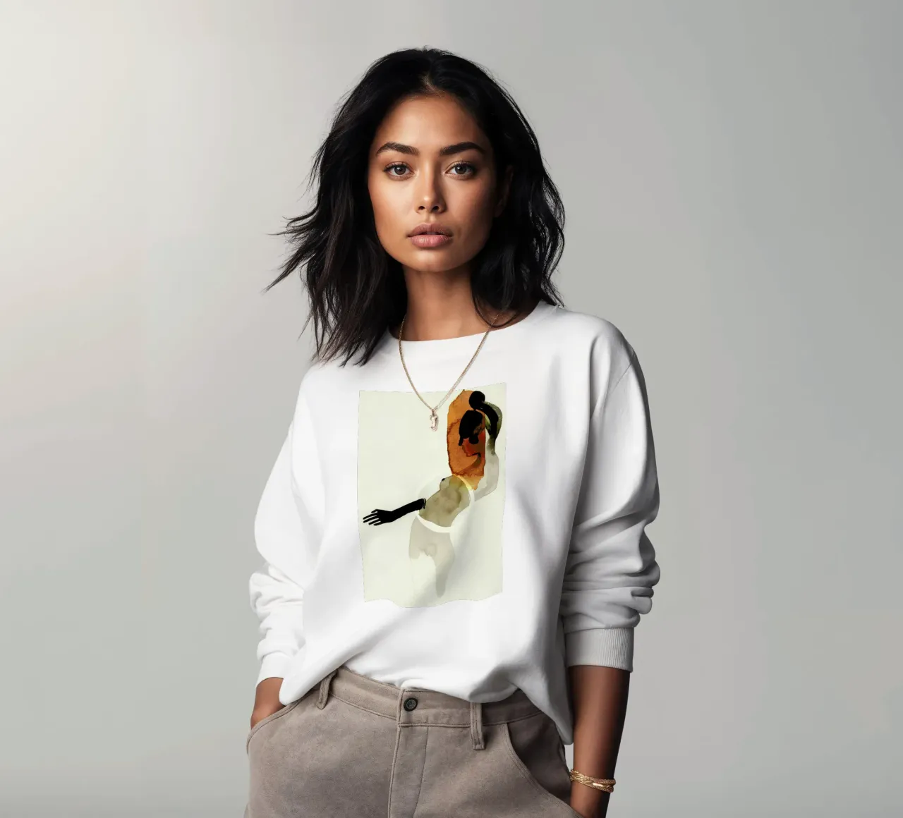 Clown sweatshirt by Ekaterina Koroleva