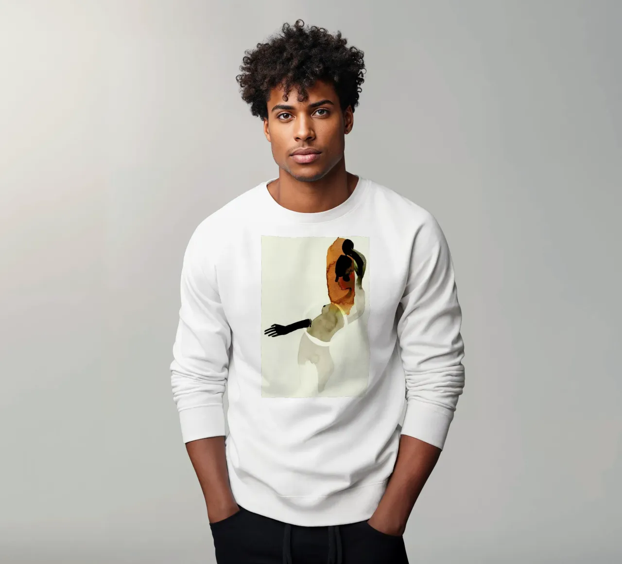 Clown sweatshirt by Ekaterina Koroleva