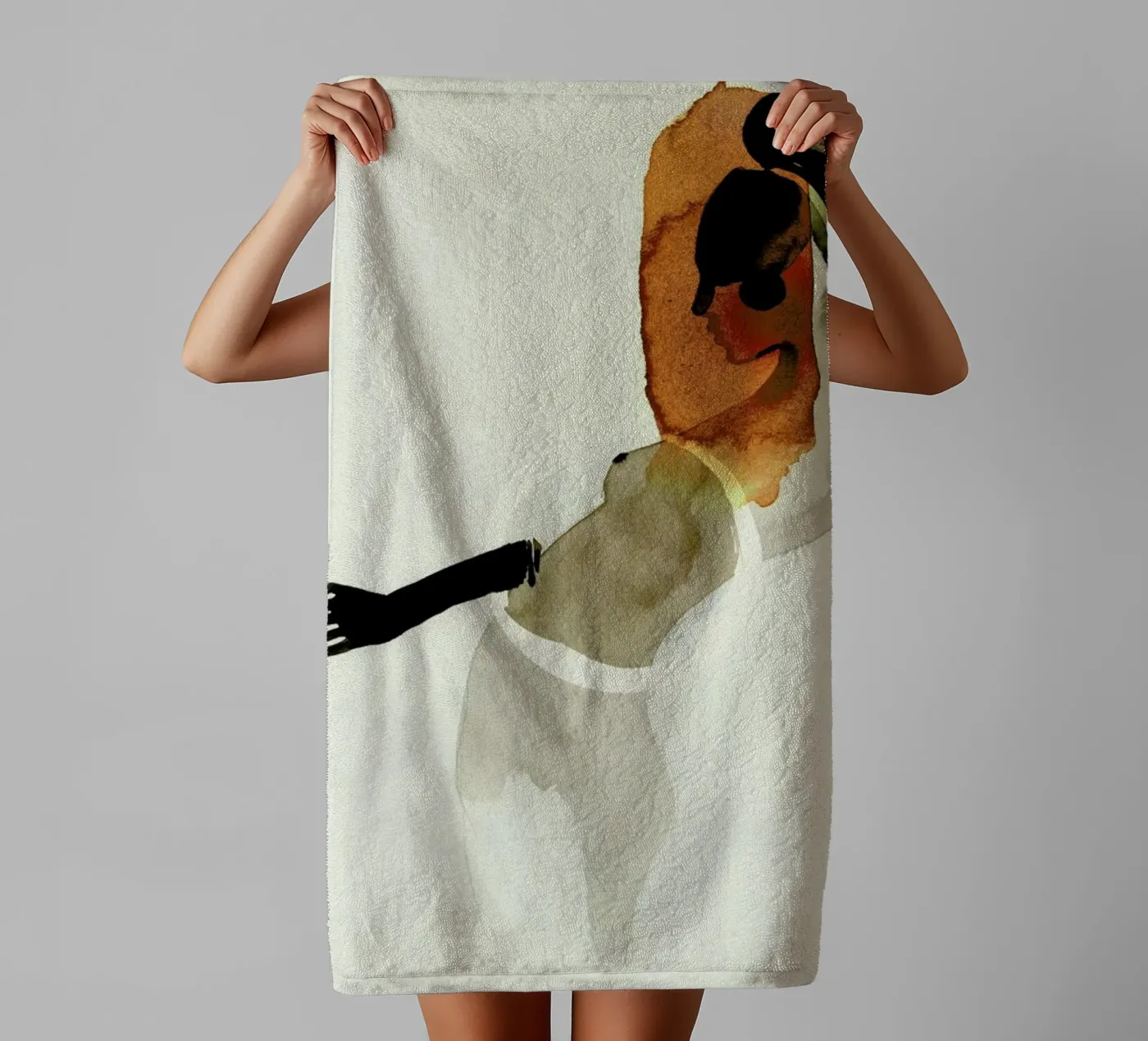 Clown towel by Ekaterina Koroleva