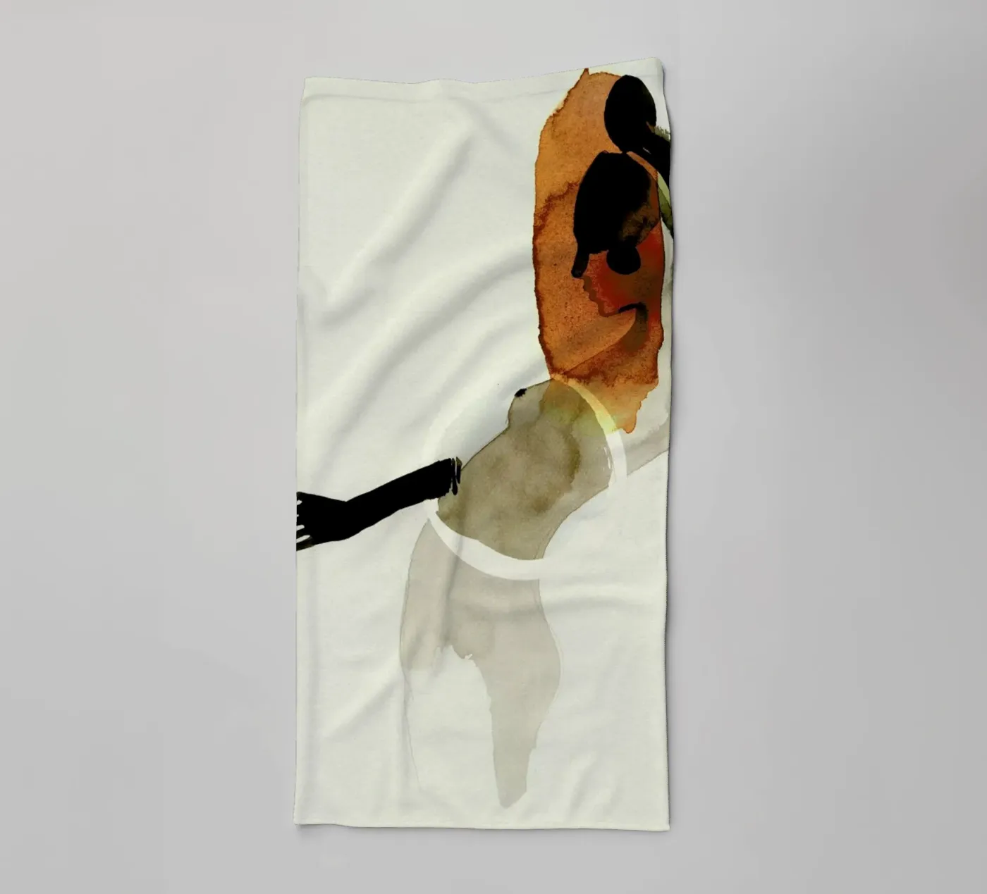 Clown towel by Ekaterina Koroleva