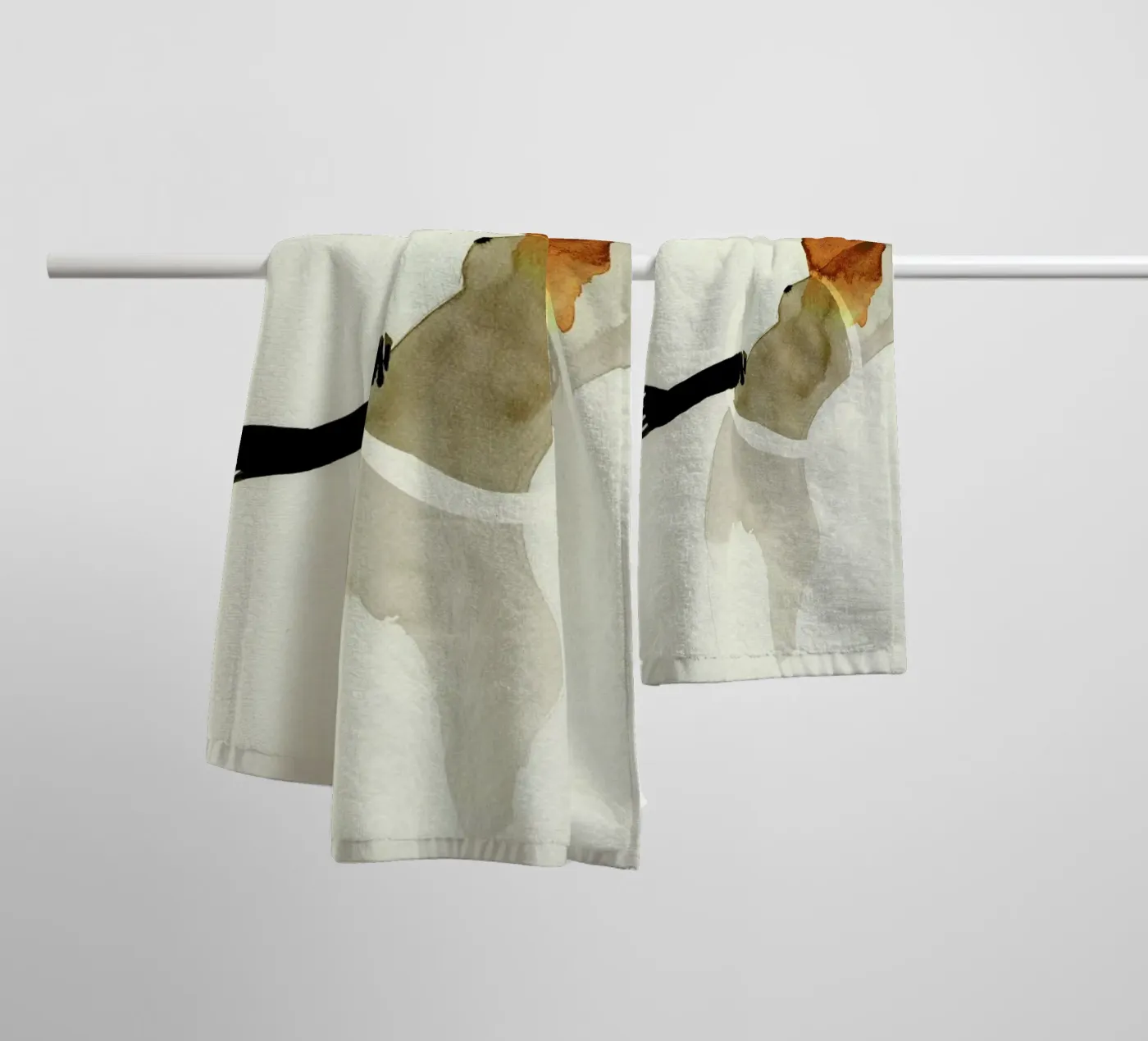 Clown towel by Ekaterina Koroleva