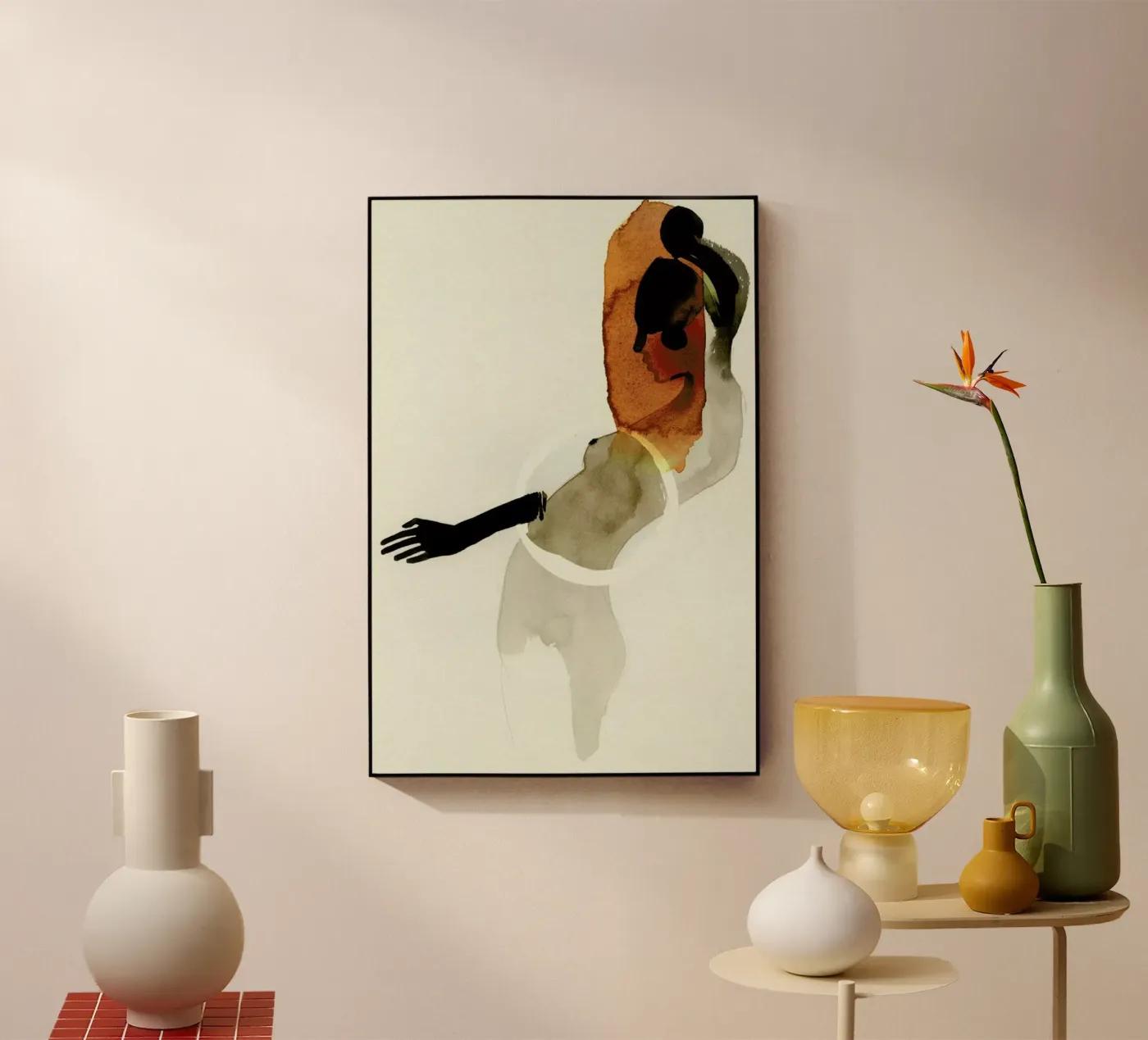 Clown Acryl-Glas von Ekaterina Koroleva