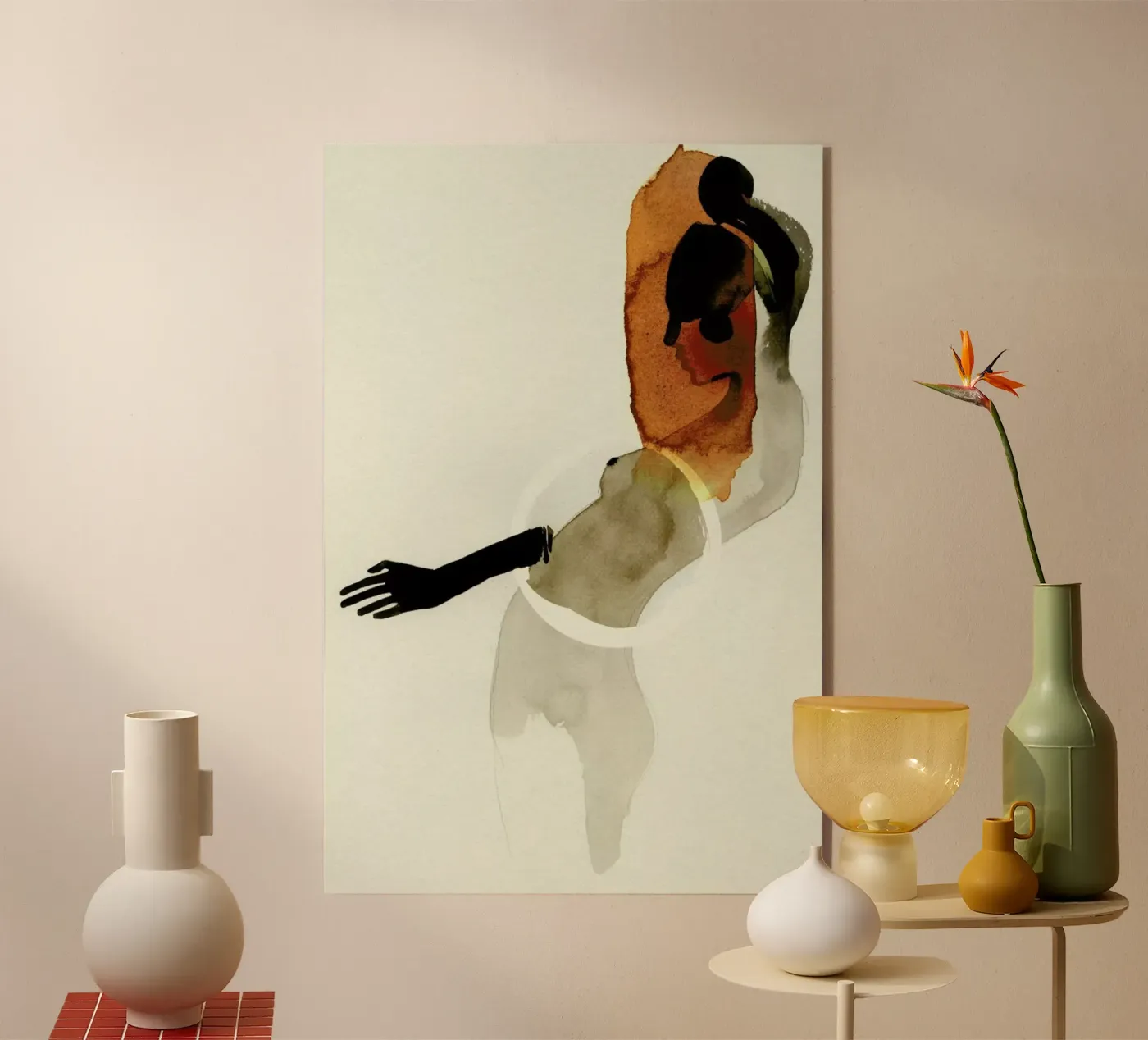Clown acrylic glass by Ekaterina Koroleva