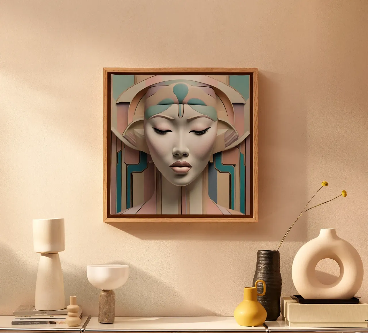 Sérénité 15 canvas met Baklijst van Rezh creations