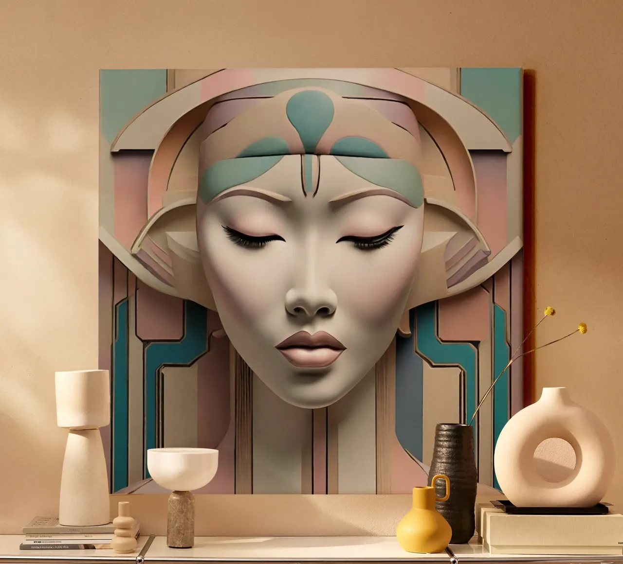 Sérénité 15 canvas met Baklijst van Rezh creations