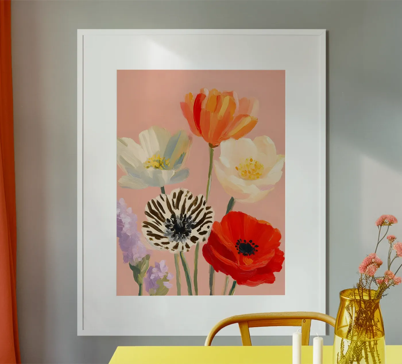 Poppy Fields poster da The Pink Paloma Studio