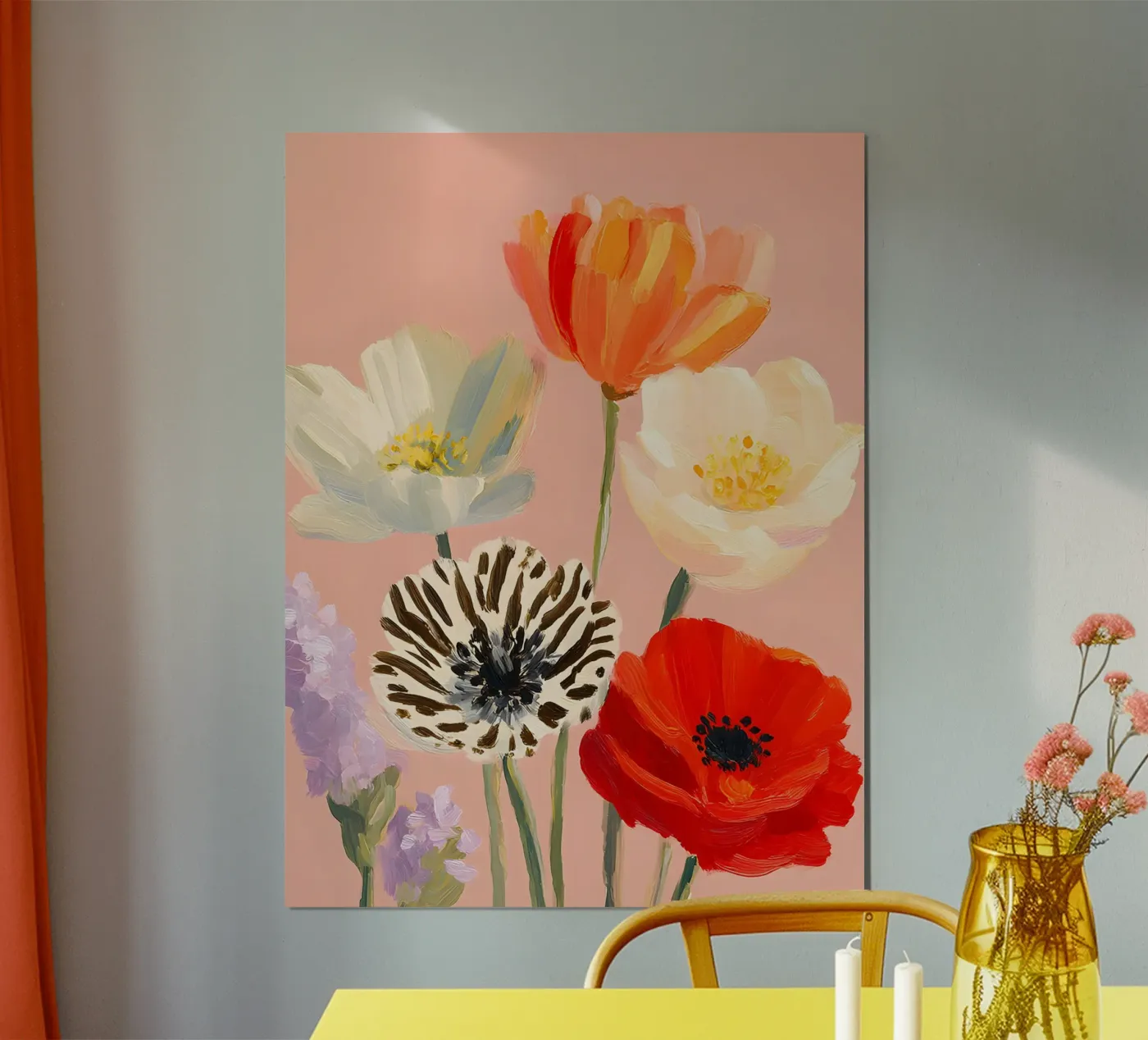 Poppy Fields poster da The Pink Paloma Studio