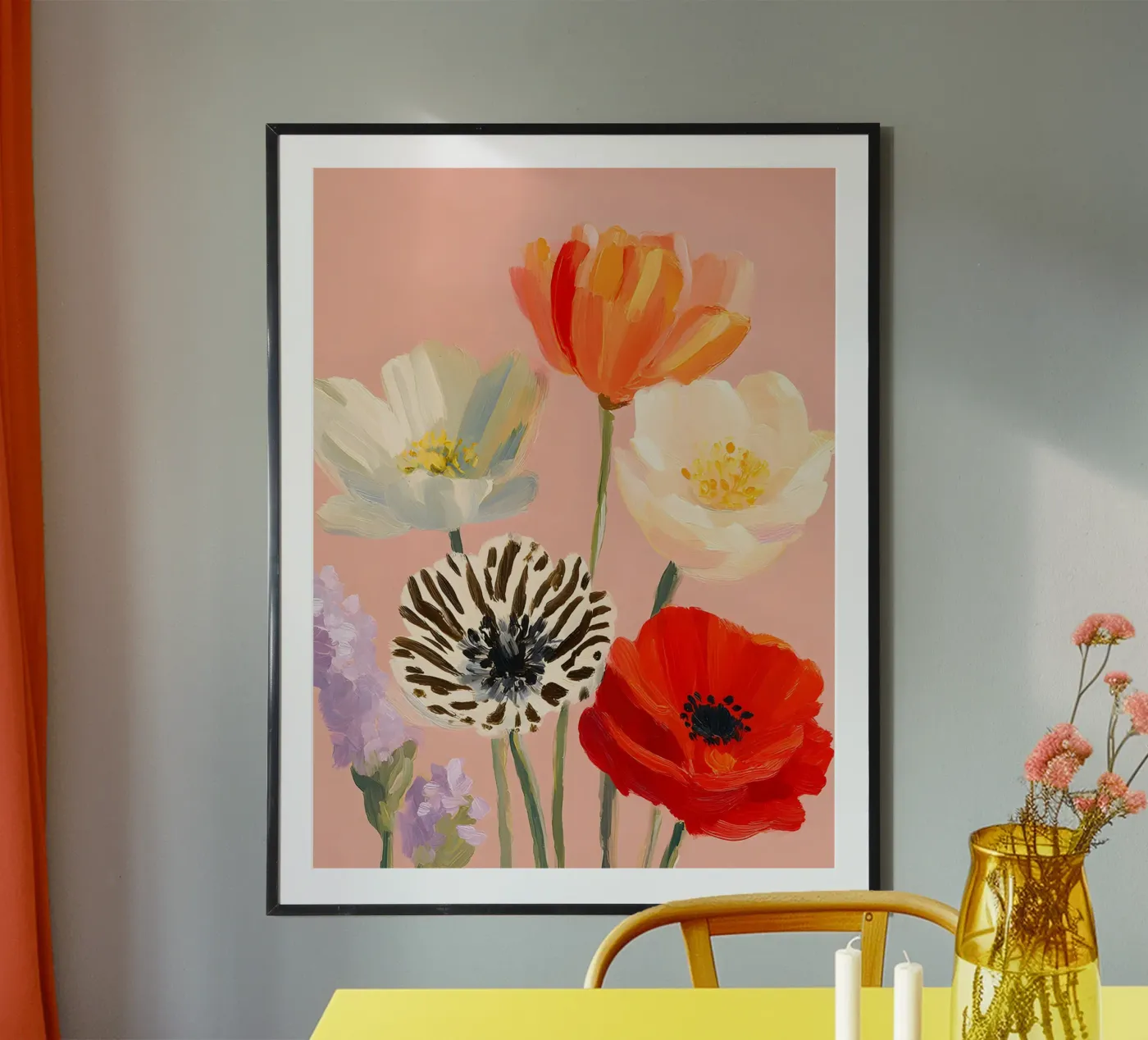 Poppy Fields poster da The Pink Paloma Studio