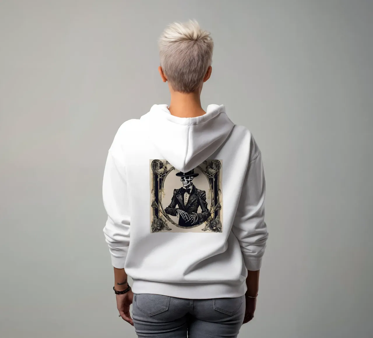 Squelette 2 sudadera con capucha de Rezh creations