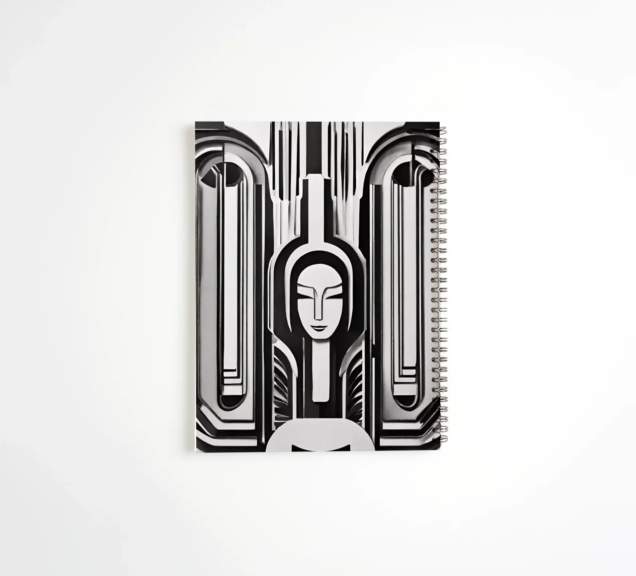 Black & White 3 spiral notebook by Rezh creations