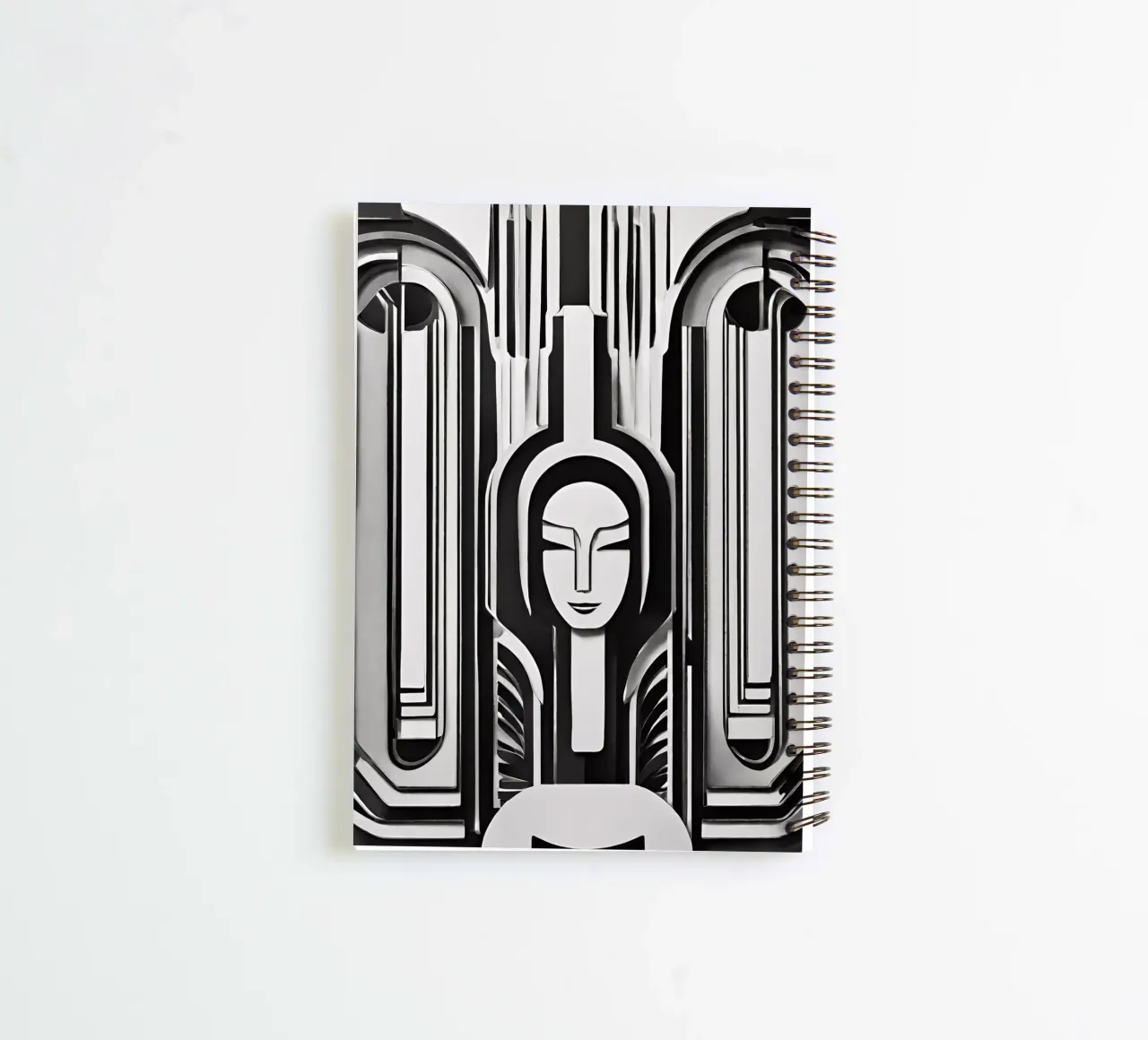Black & White 3 spiral notebook by Rezh creations