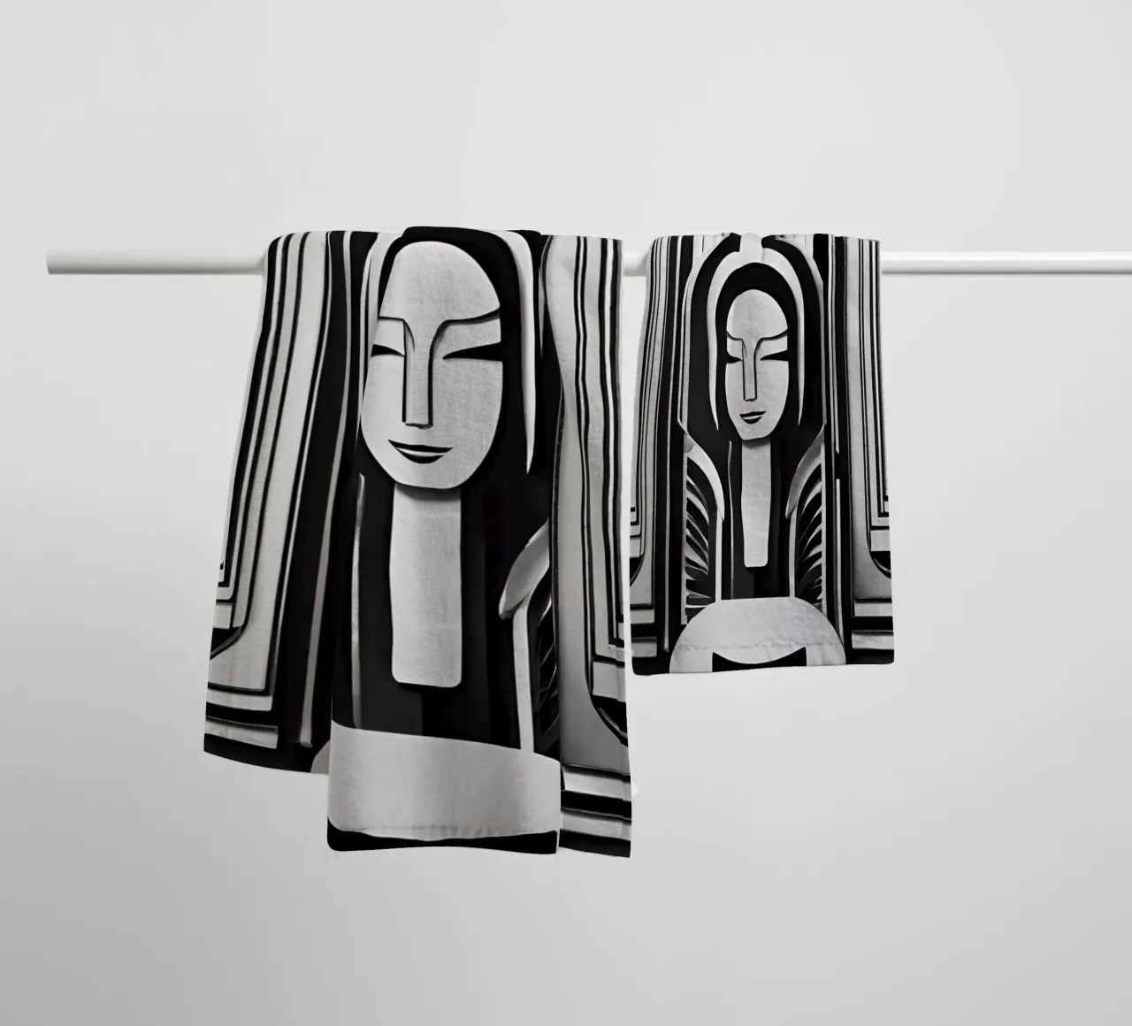 Black & White 3 asciugamano da bagno da Rezh creations