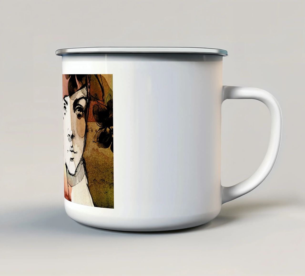 Vine tazza in smalto da Ekaterina Koroleva