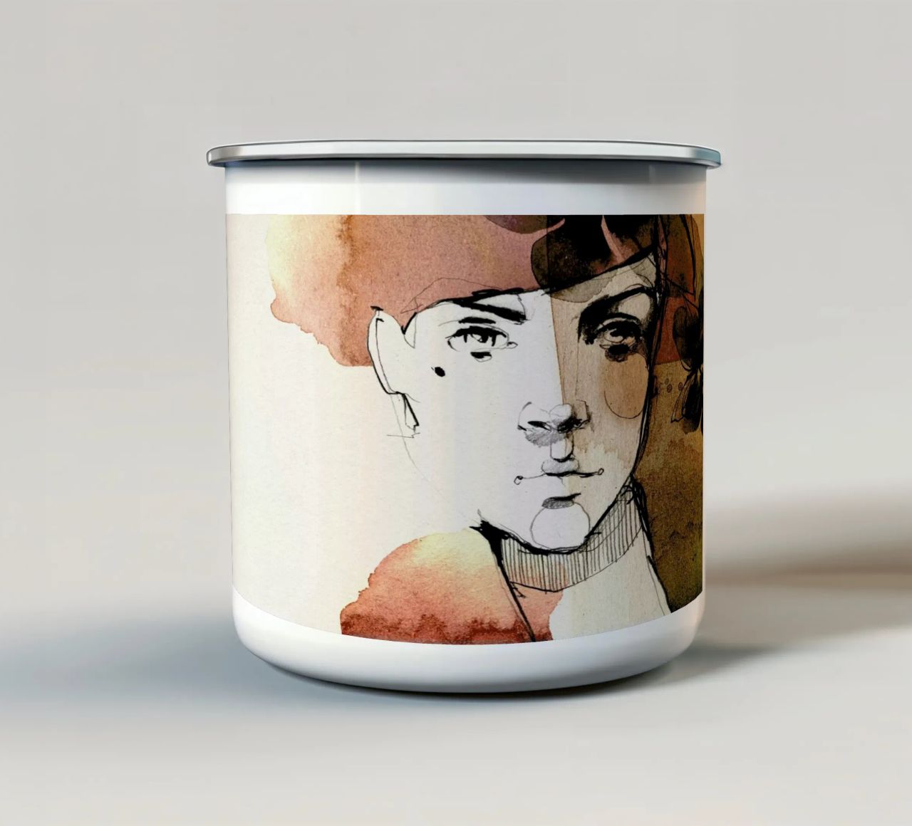 Vine tazza in smalto da Ekaterina Koroleva