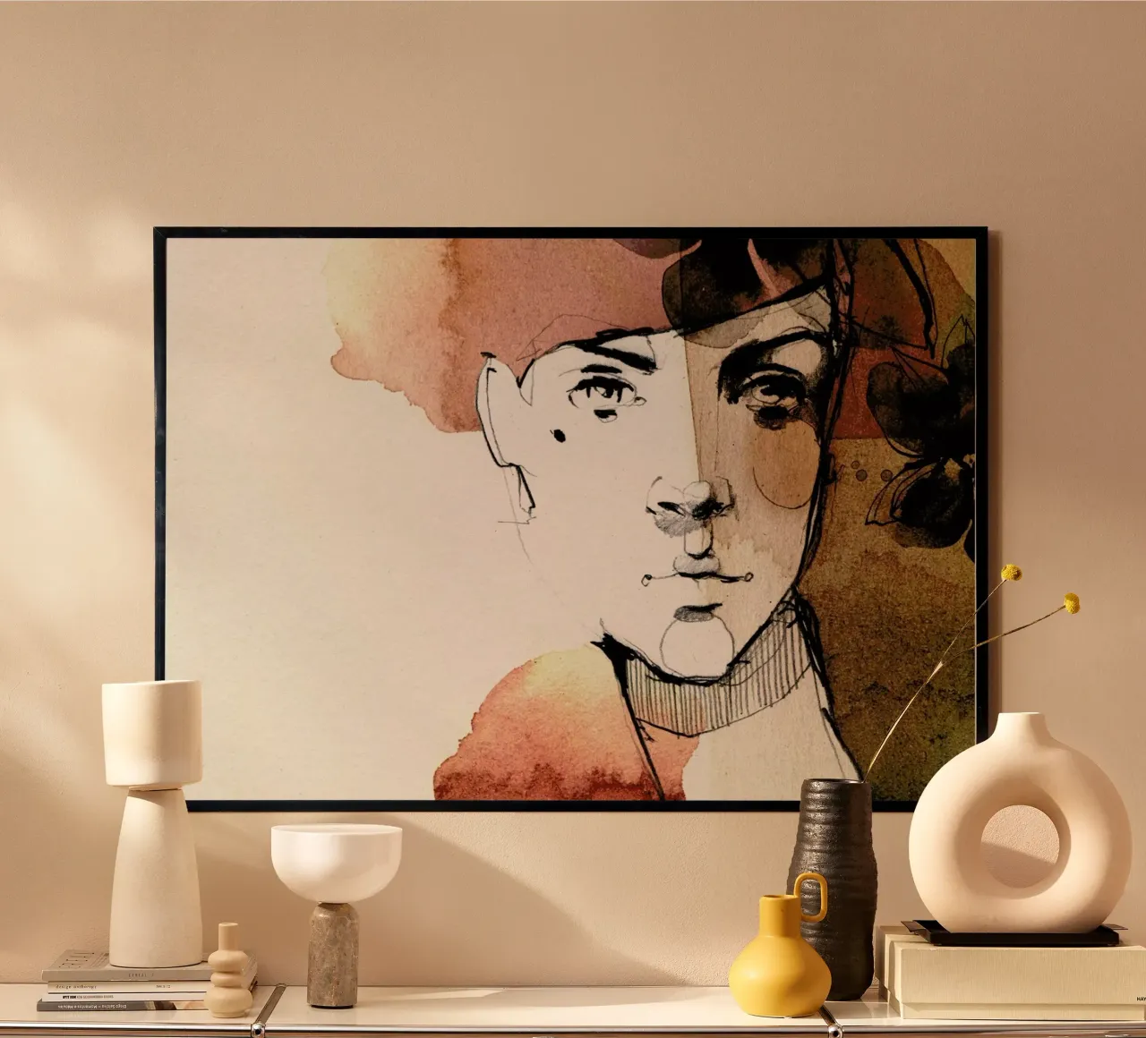 Vine poster con telaio in legno da Ekaterina Koroleva