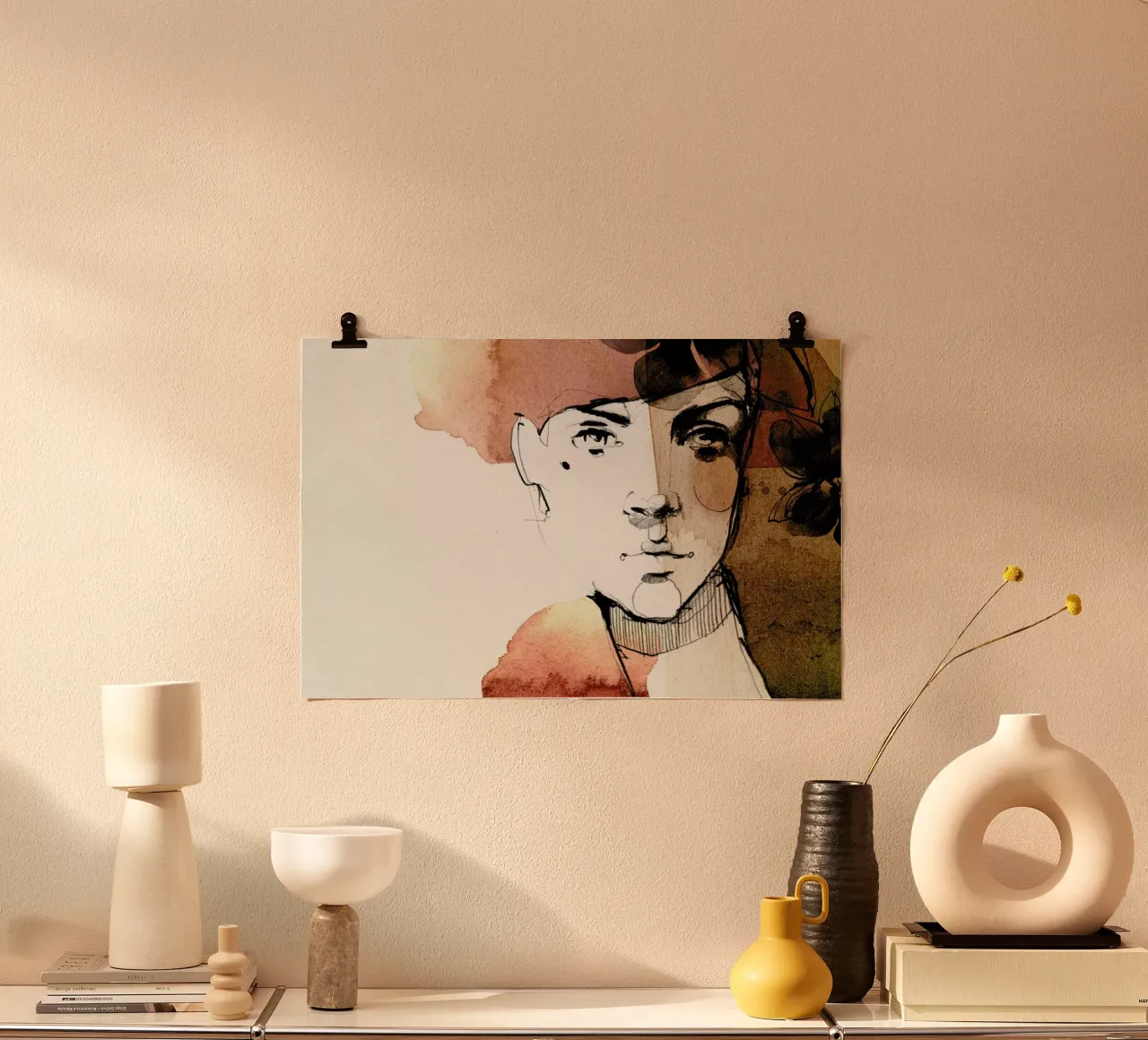 Vine poster con telaio in legno da Ekaterina Koroleva