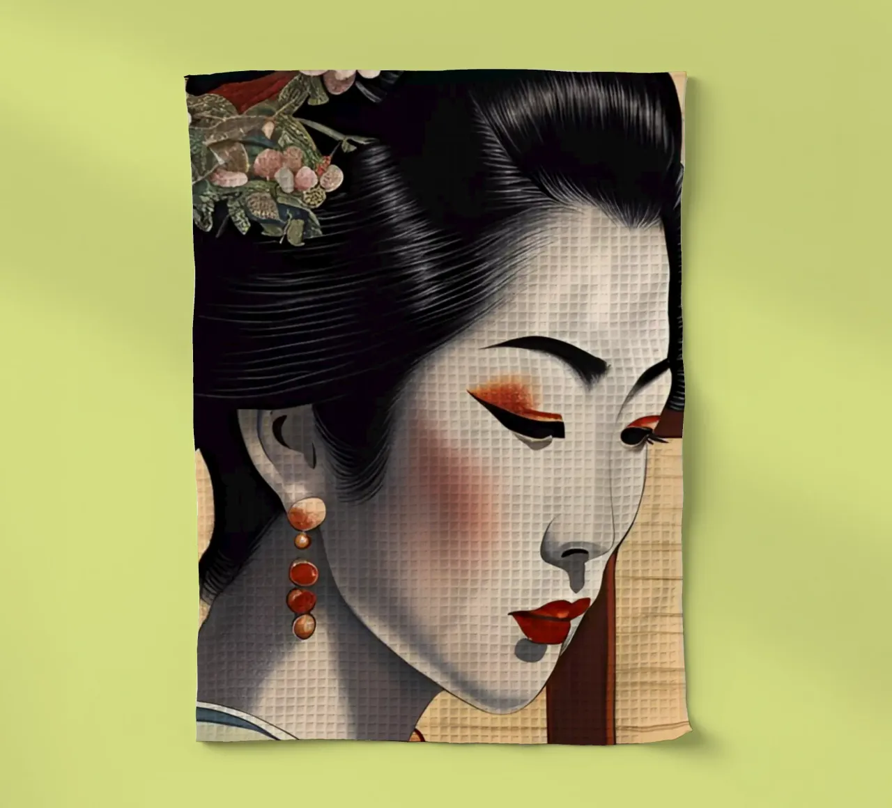 Geisha 1 canovaccio da cucina da Rezh creations