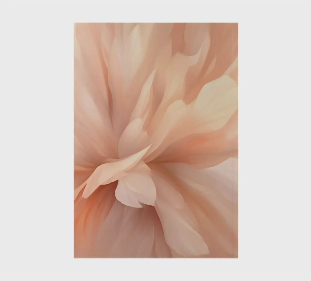 Bare Essence Bloom Brushwork Abstract Flower Peach notebook by Andrea Haase Floral Passion