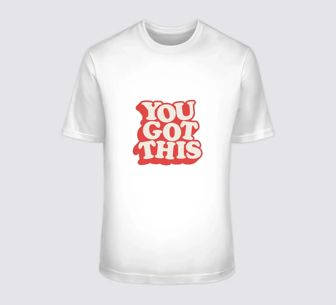 You Got This Typografie Design in rosso, bianco e blu t-shirt da THE MOTIVATED TYPE