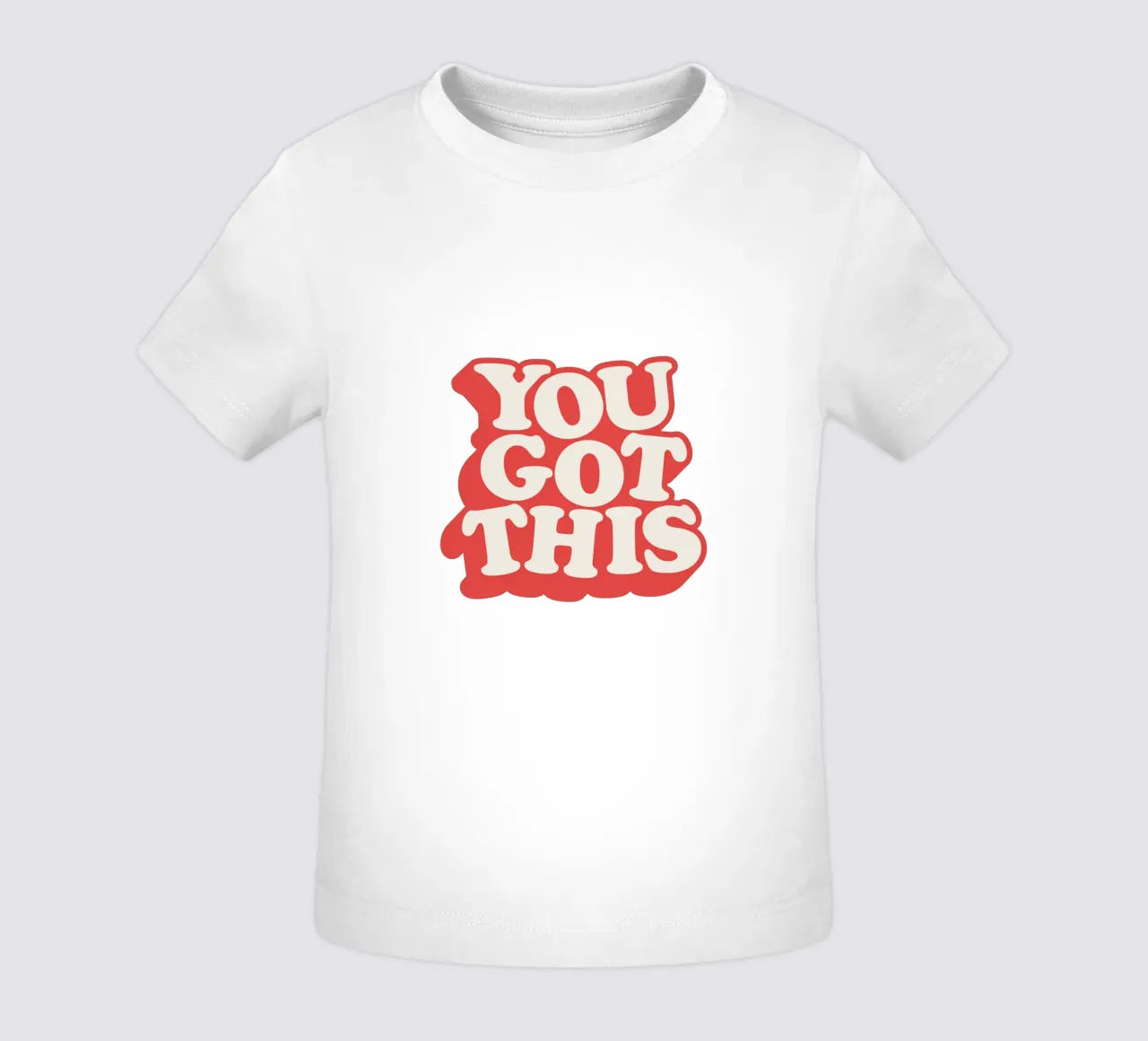 You Got This Typografie Design in rosso, bianco e blu maglietta neonato da THE MOTIVATED TYPE