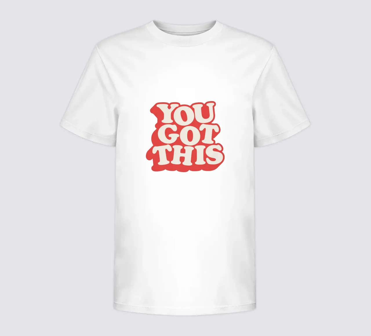 You Got This Typografie Design in rosso, bianco e blu t-shirt bambini da THE MOTIVATED TYPE
