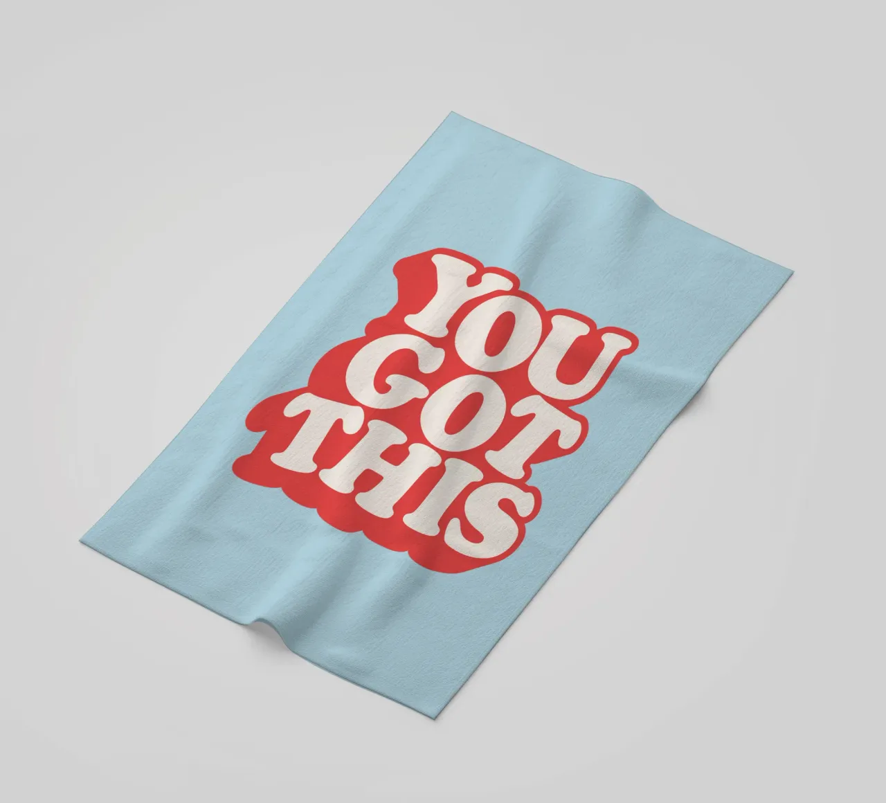 You Got This Typografie Design in rosso, bianco e blu telo mare da THE MOTIVATED TYPE