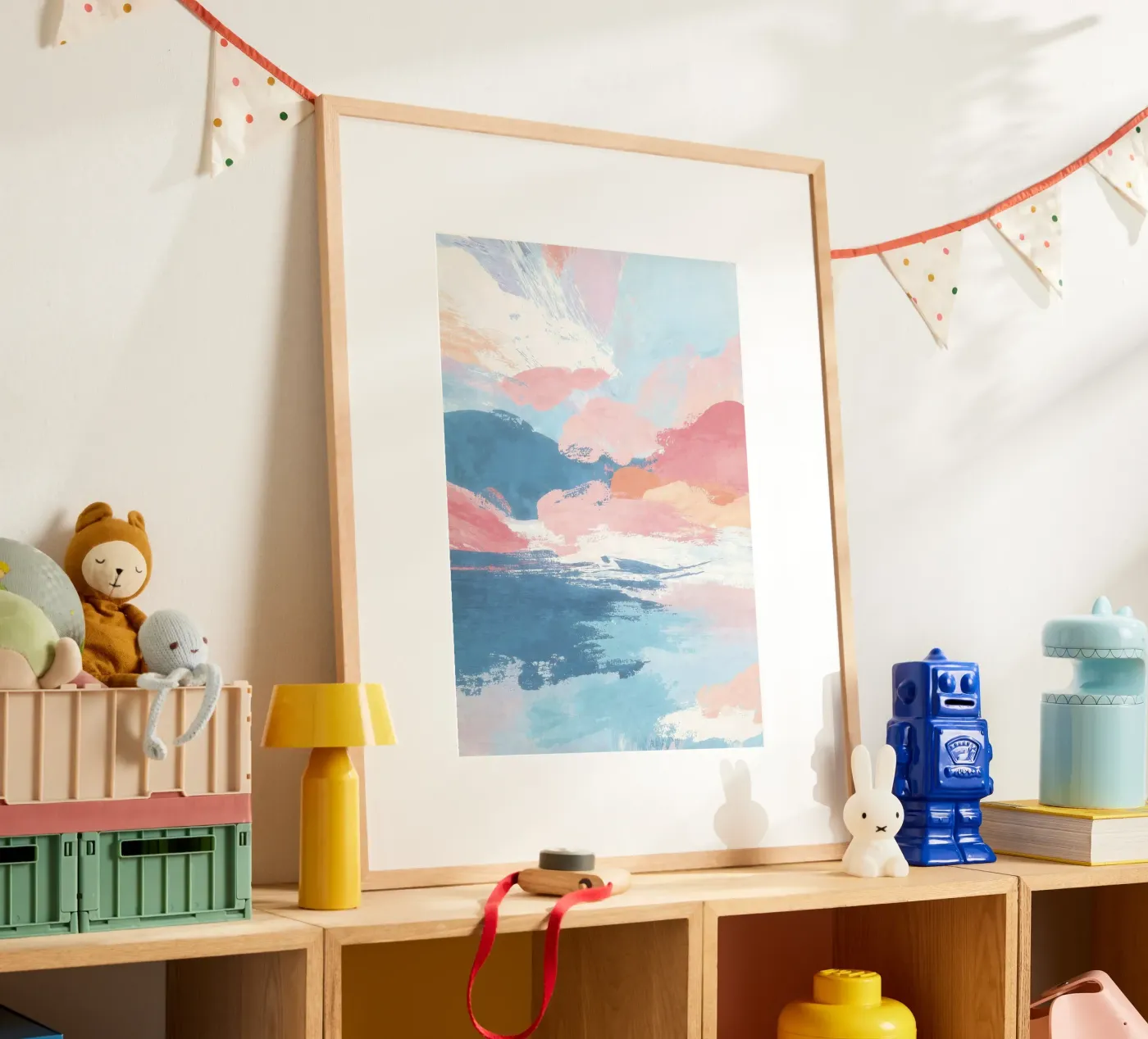 Azure Sunset poster van Bold Type Co.