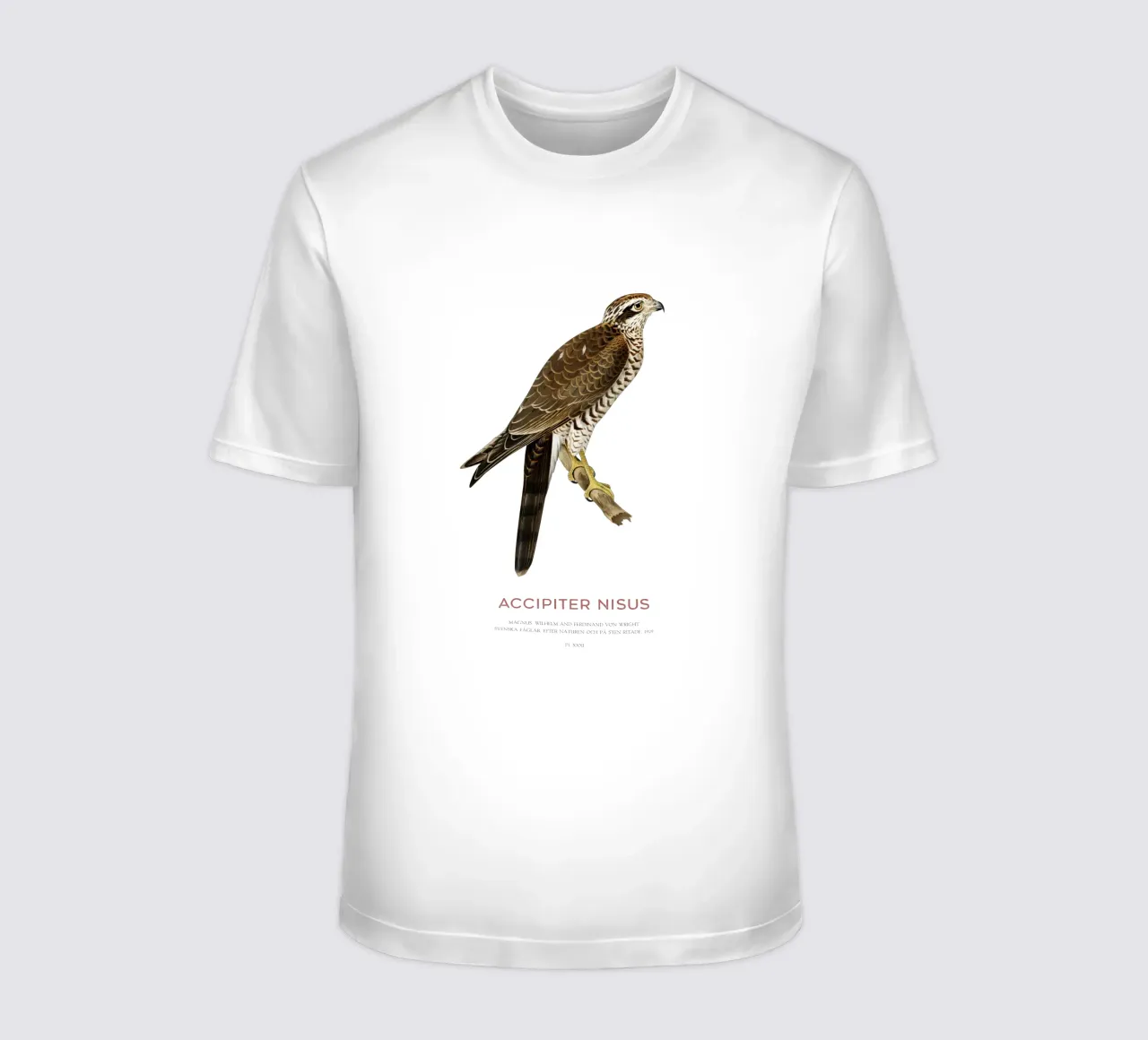Sperber oder Accipiter nisus T-Shirt von Vintagrafica