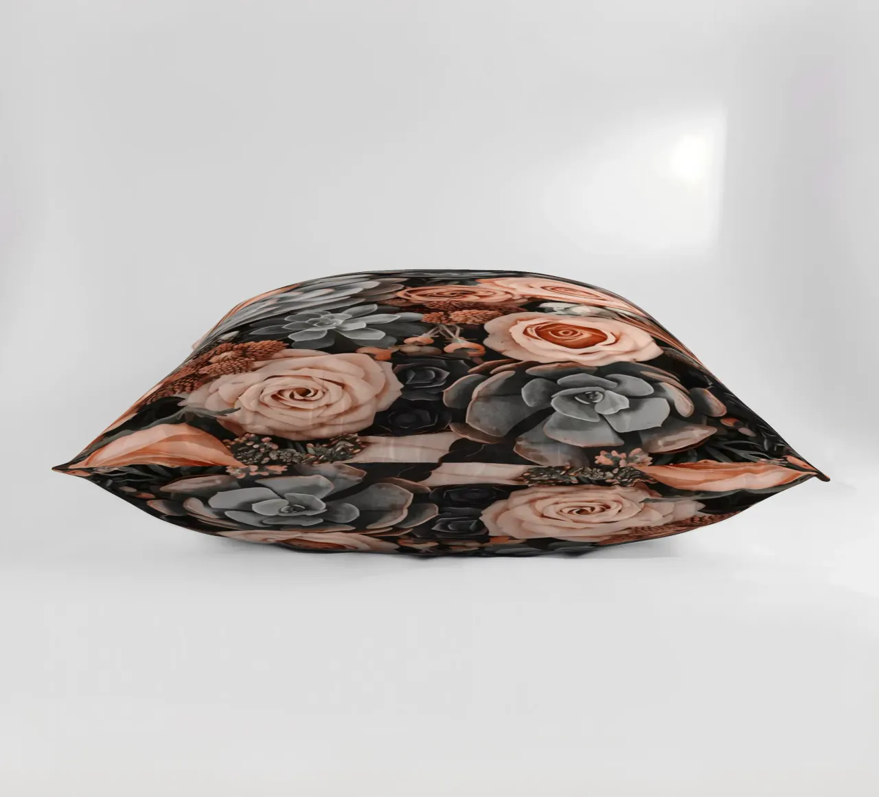 Fiori del deserto e giardino di succulente Peach Teal cuscino da Andrea Haase Floral Passion