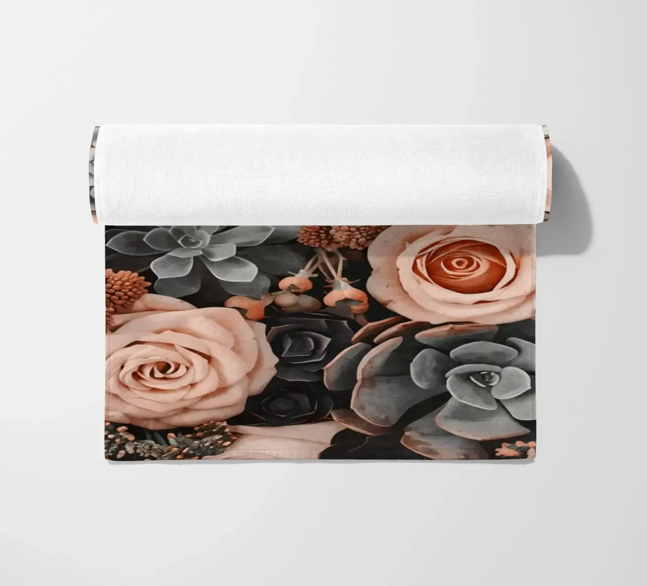 Fiori del deserto e giardino di succulente Peach Teal telo mare da Andrea Haase Floral Passion