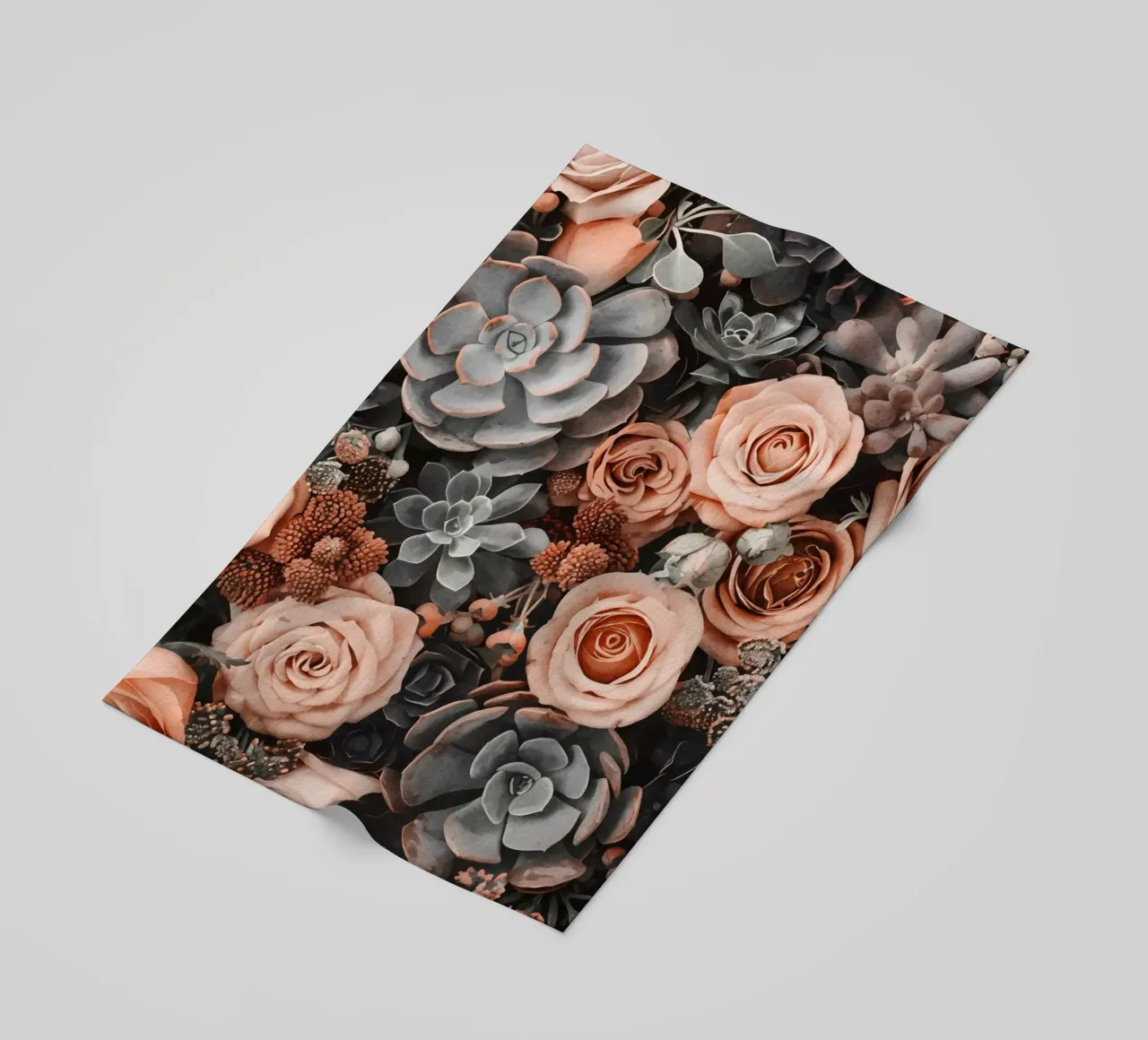 Fiori del deserto e giardino di succulente Peach Teal telo mare da Andrea Haase Floral Passion