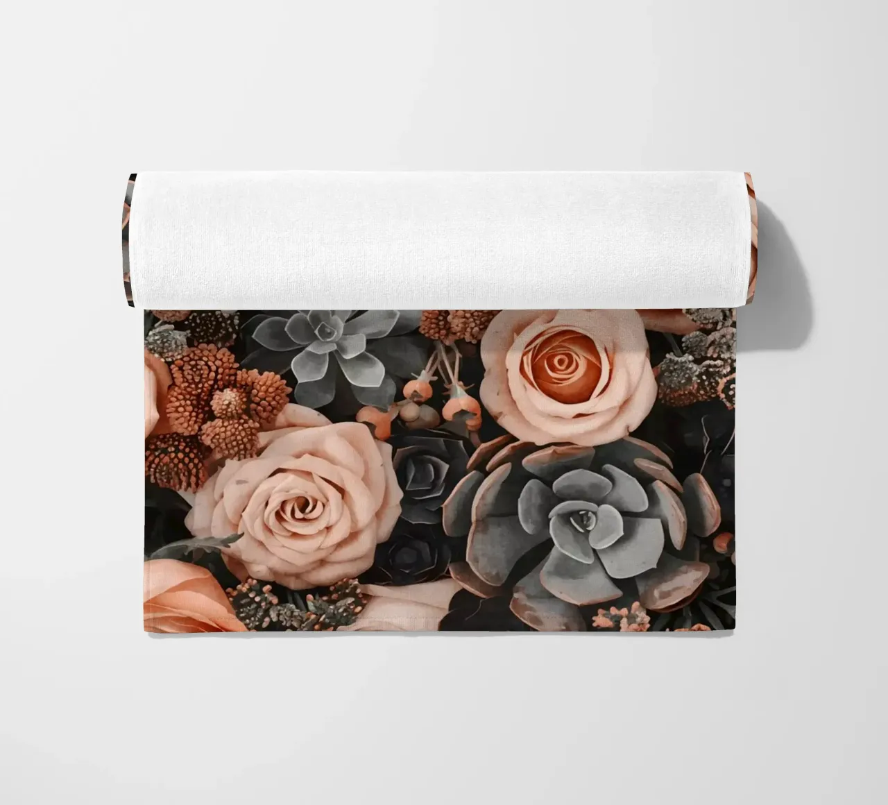 Fiori del deserto e giardino di succulente Peach Teal telo mare da Andrea Haase Floral Passion
