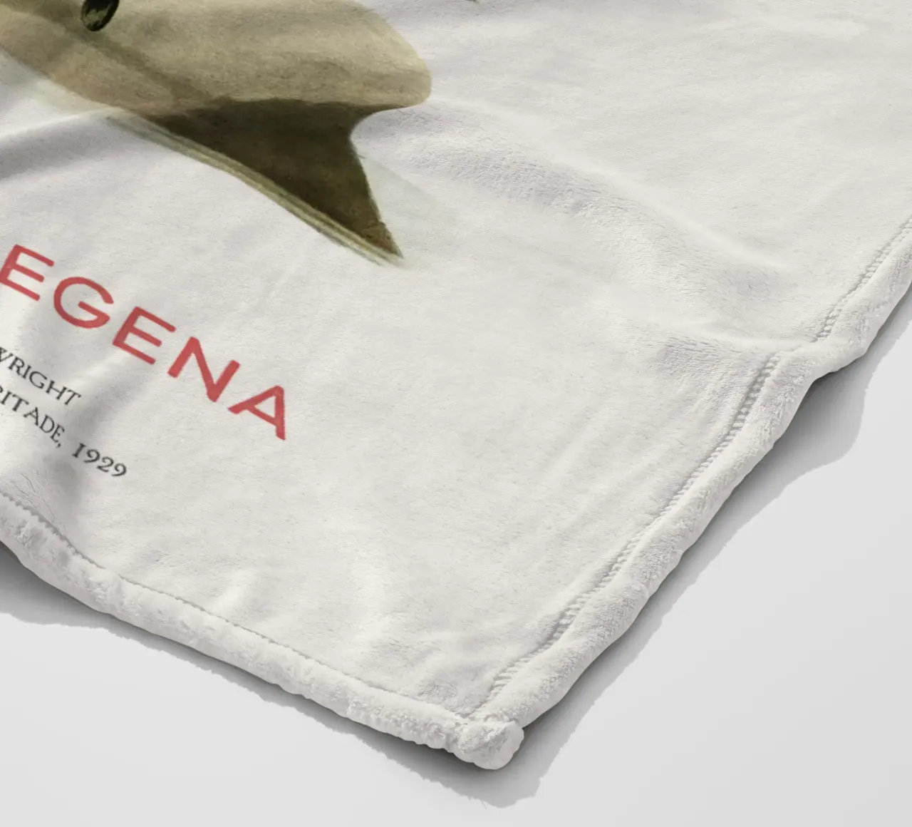 Svasso maggiore o Podiceps grisegena coperta in pile da Vintagrafica