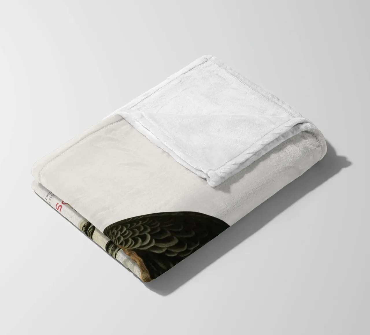 Svasso maggiore o Podiceps grisegena coperta in pile da Vintagrafica